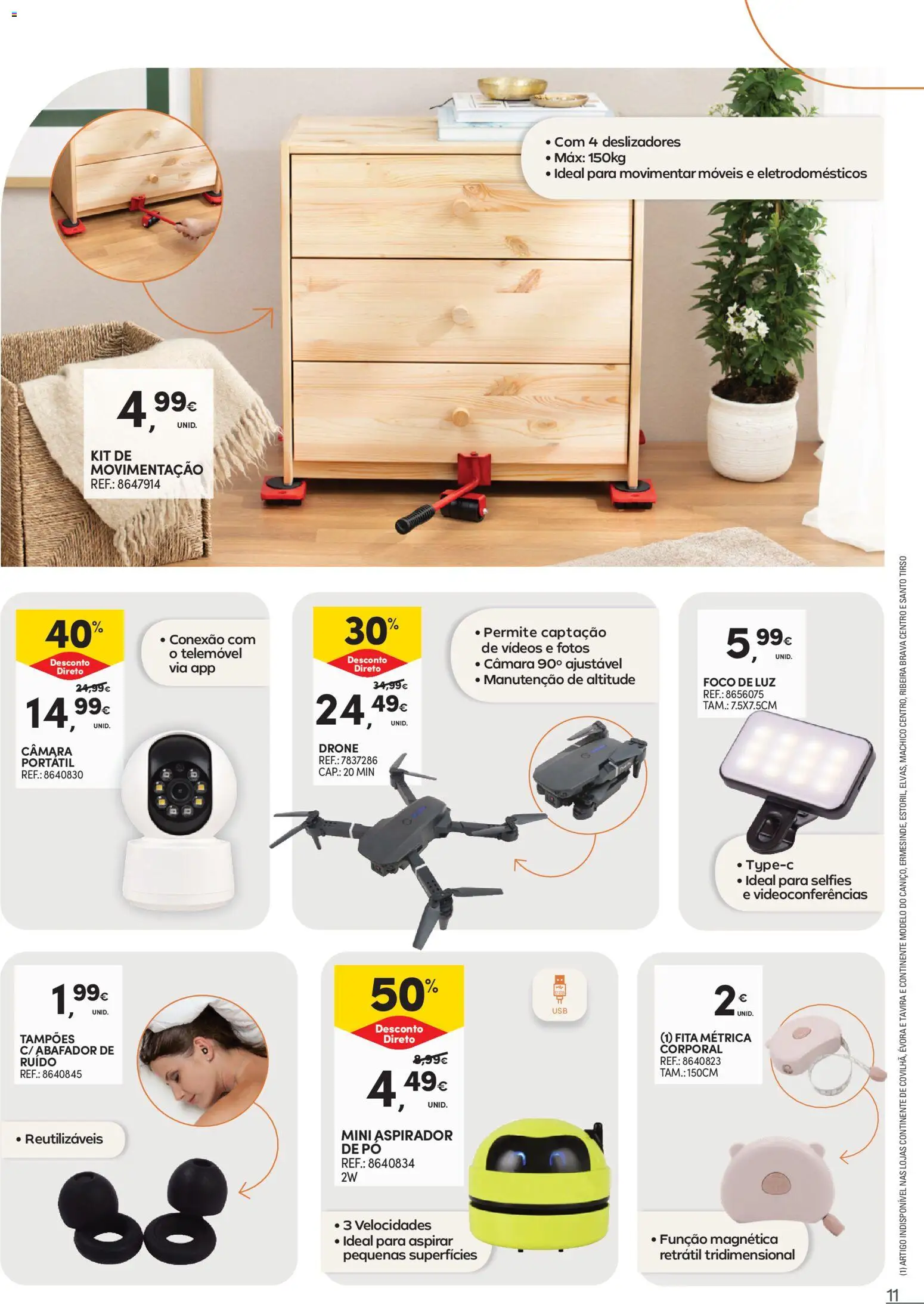 Continente Bazarão: Oportunidades ainda mais incríveis │ válido de 26.05.2026 | Página: 11 | Produtos: Câmera, Aspirador de pó, Aspirador, Pó
