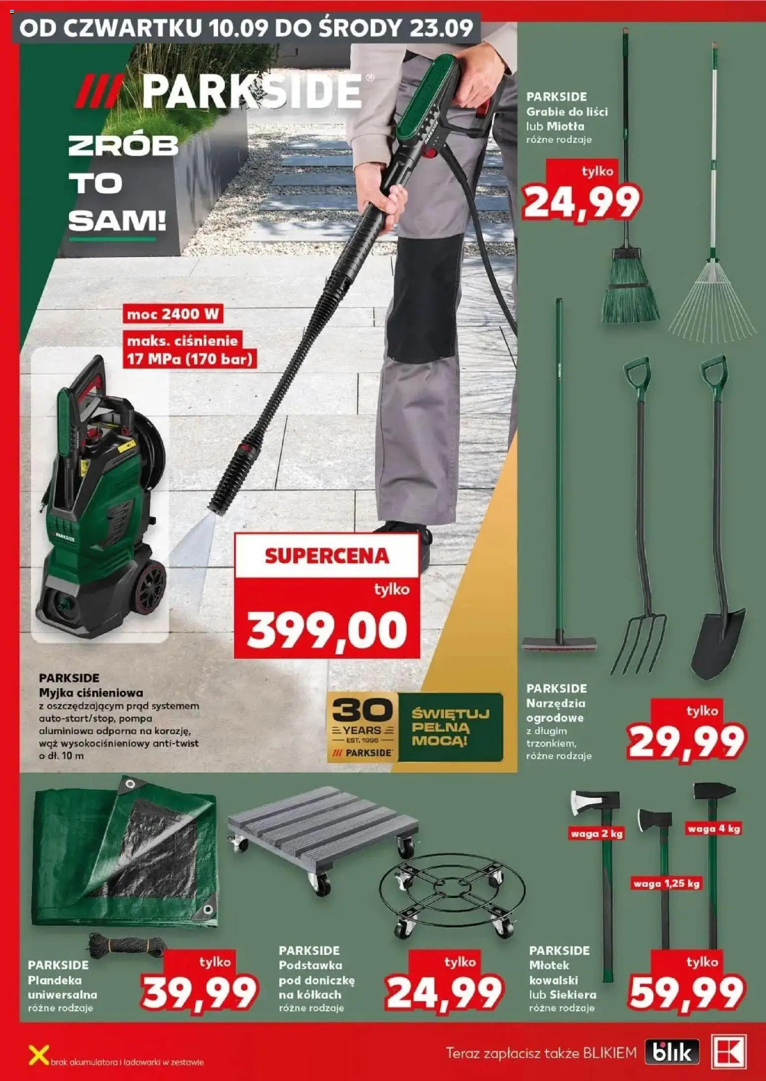 Kaufland gazetka - Złap Okazje od 10.09.2026 - od jutra PDF | Strona: 8 | Produkty: Narzędzia, Myjka ciśnieniowa, Waga, Siekiera