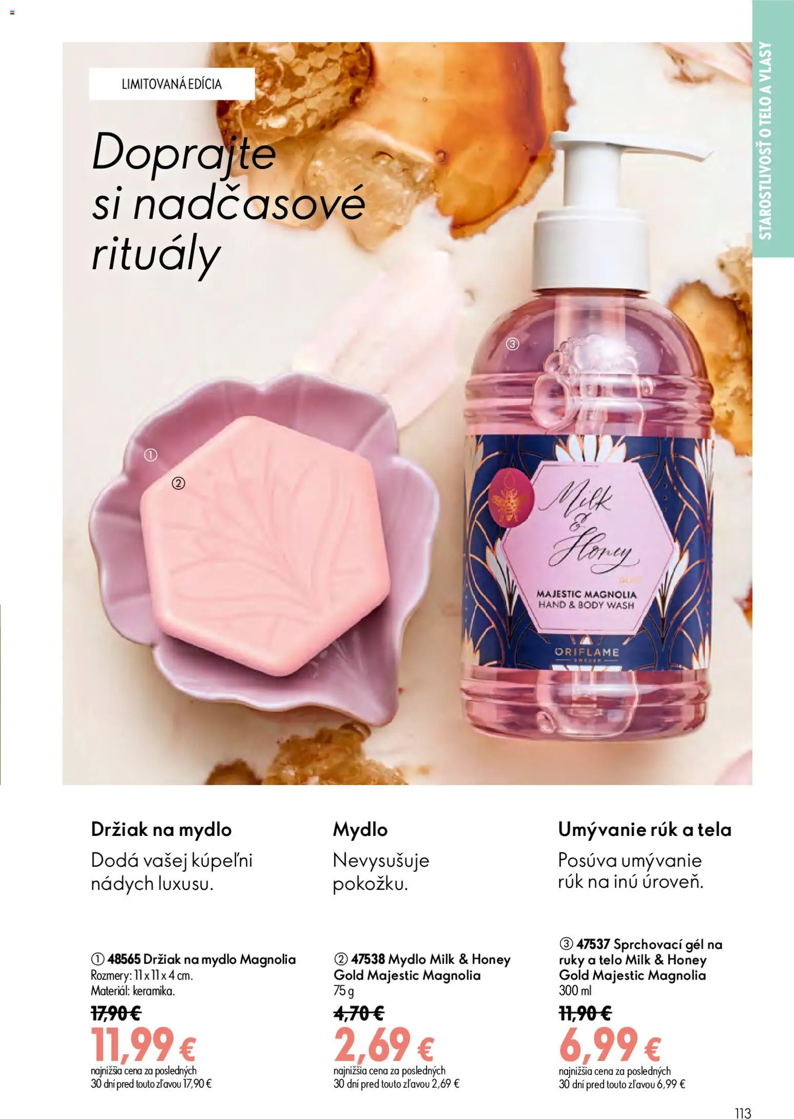 Nové Oriflame akcie – leták je platný od 17.06.2026 | Strana: 113 | Produkty: Mydlo