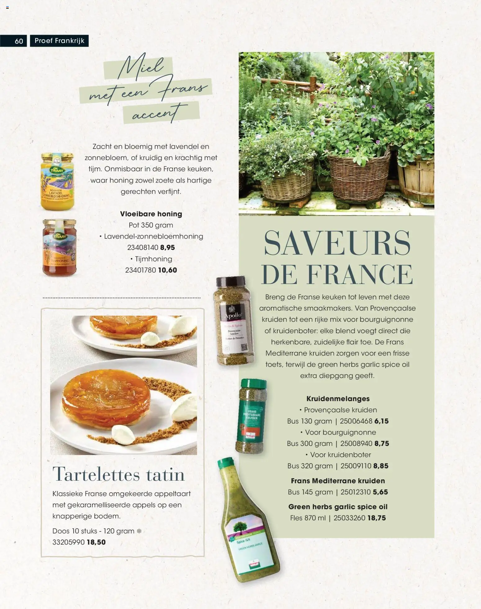 {H1} | Pagina: 60 | Producten: Honing, Appels, Fles, Kruiden