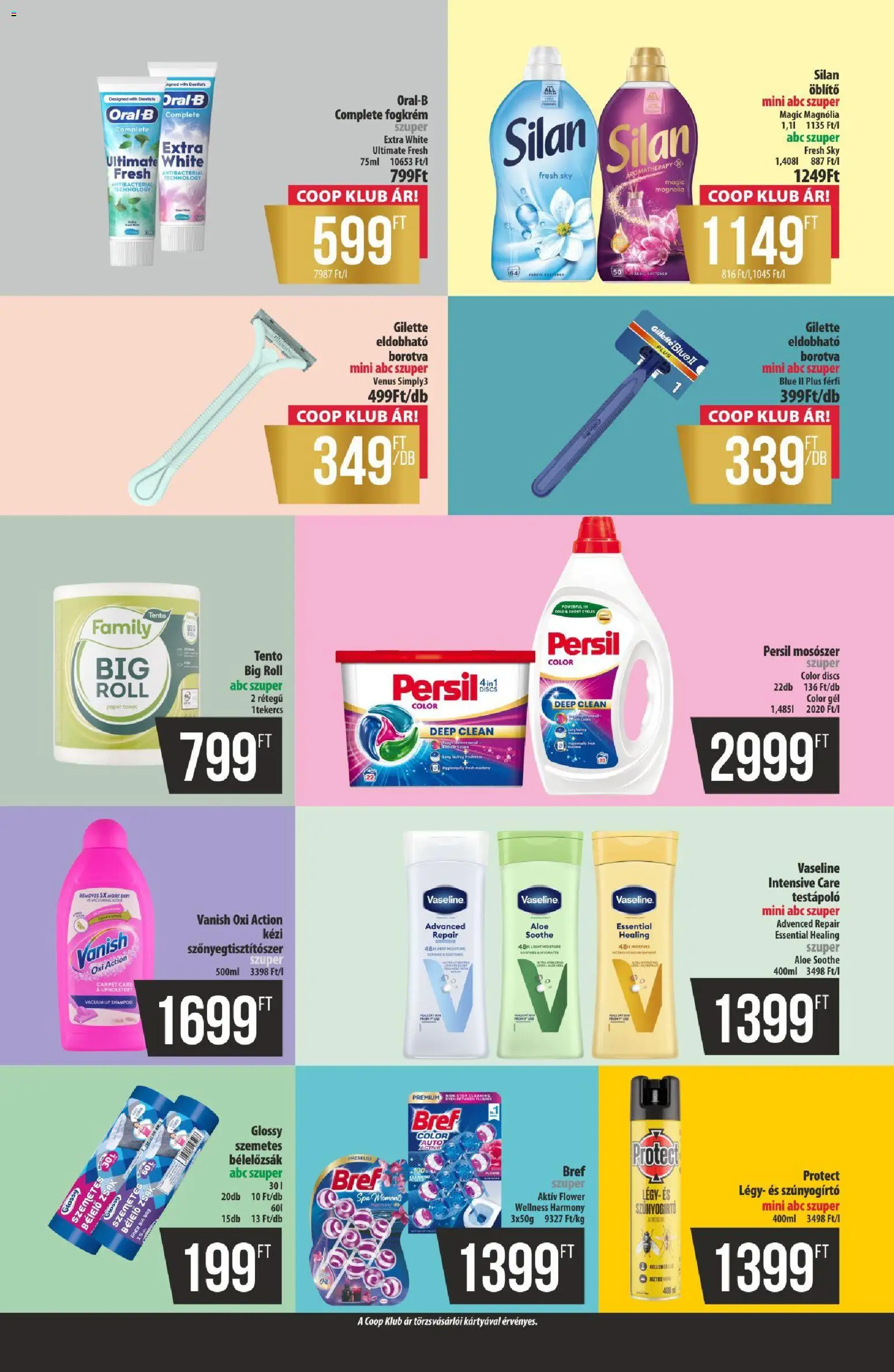 COOP akciós ujság - amely érvényes a következő dátumtól: 2026.08.13. | Oldal: 11 | Termékek: Bref, Vanish, Fogkrém, Gél
