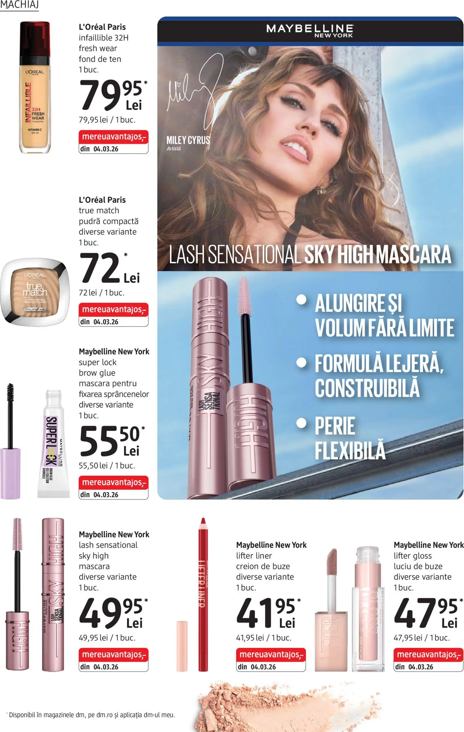Noul catalog DM drogeriemarkt – valabil de la 02.04.2026 | Pagină: 16 | Produse: Fond de ten, Machiaj, Pudră, Perie