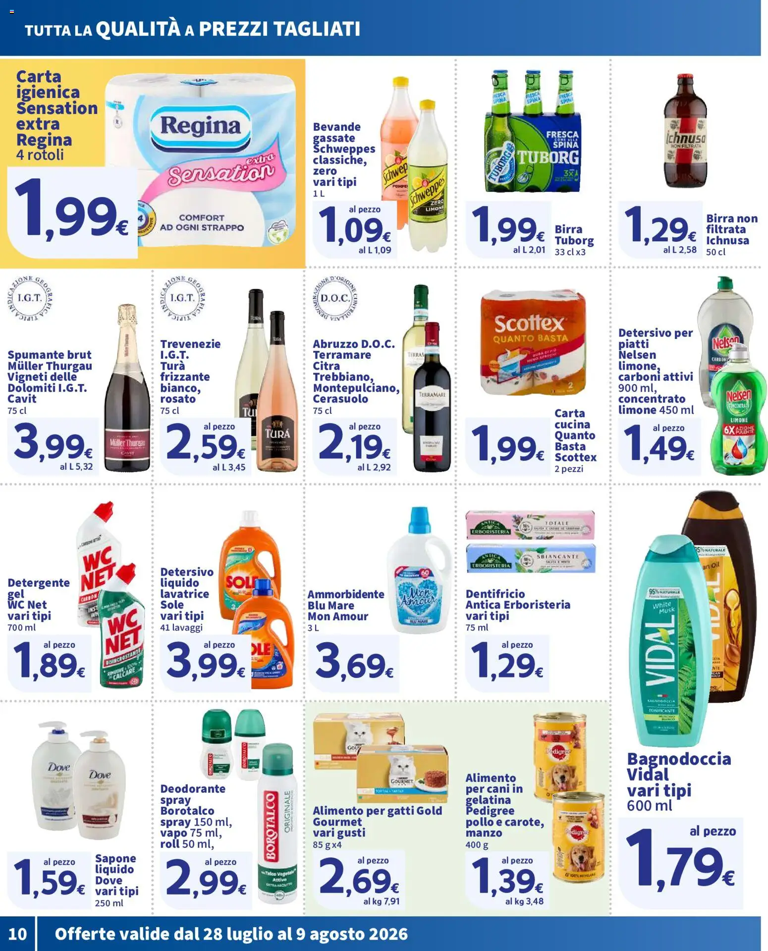 Volantino SIGMA del 28/07/2026 | Pagina: 10 | Prodotti: Pollo, Detersivo per piatti, Limone, WC