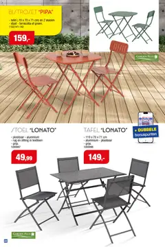 Hubo Tuinmeubelen special  - Voorbeeld van een folder van Hubo, geldig van 18.03.2026 | Pagina: 22 | Producten: Zitting, Tafel, Stoel