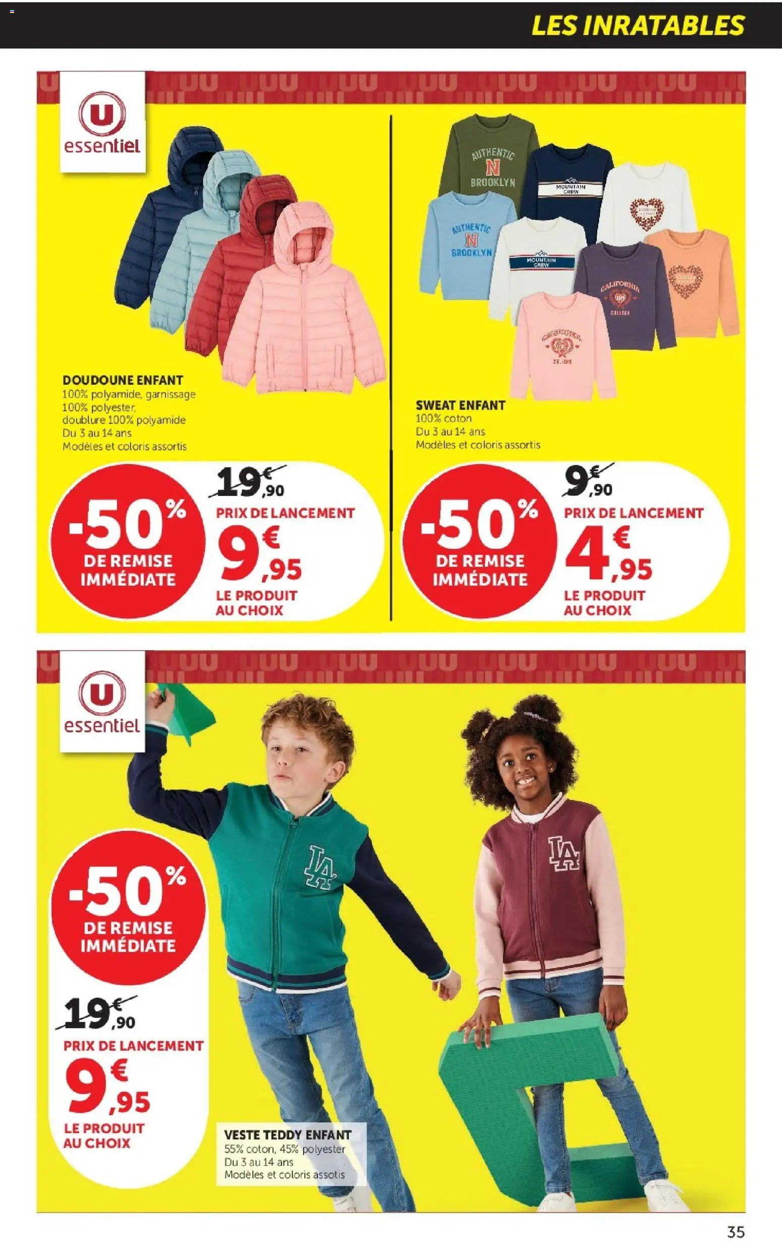 {H1} | Page: 35 | Produits: Coton, Doudoune enfant, Veste, Doudoune