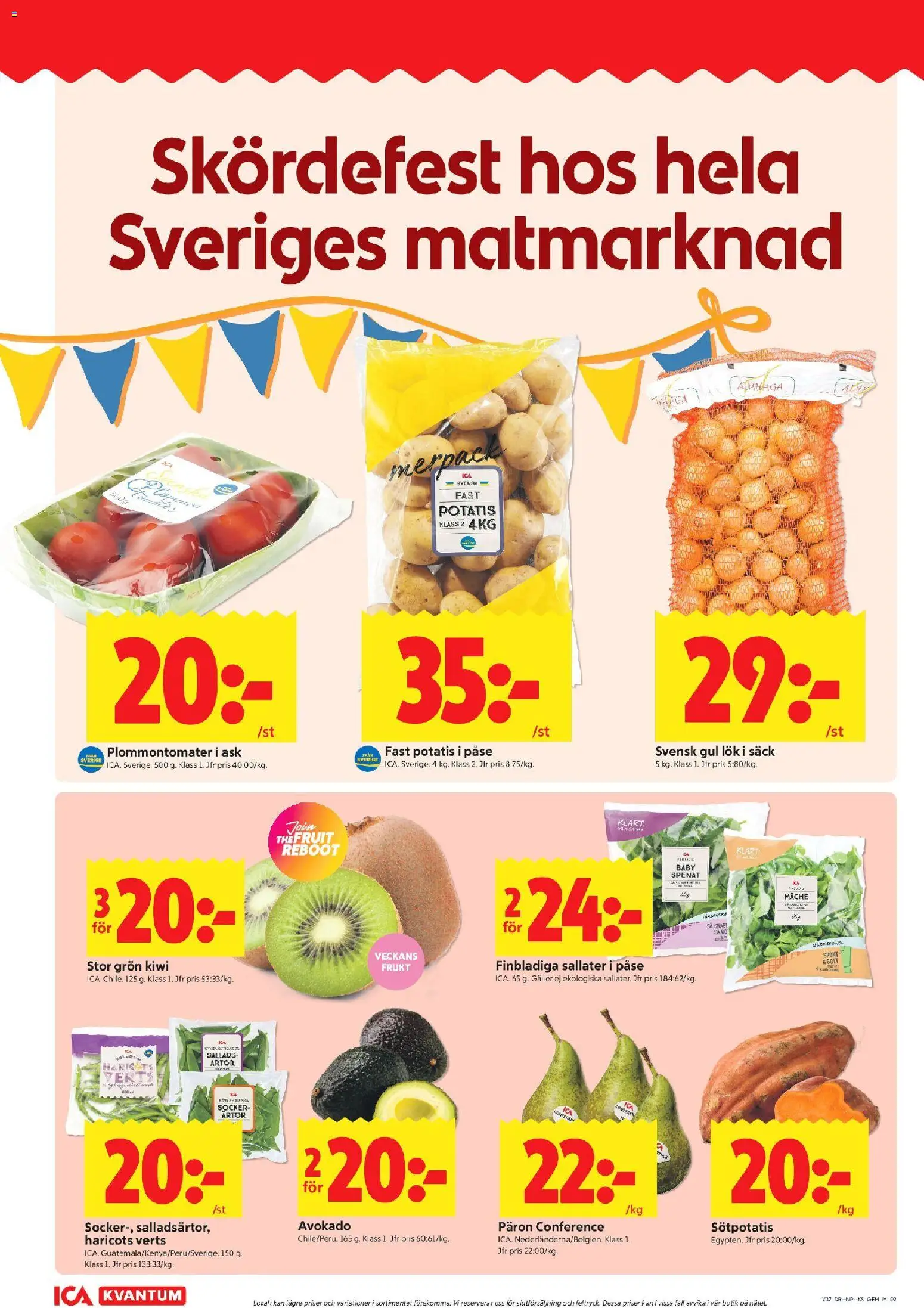 ICA Kvantum reklamblad aktuell från 07/09/2026 | Sida: 2 | Produkter: Frukt, Galler, Kiwi, Socker