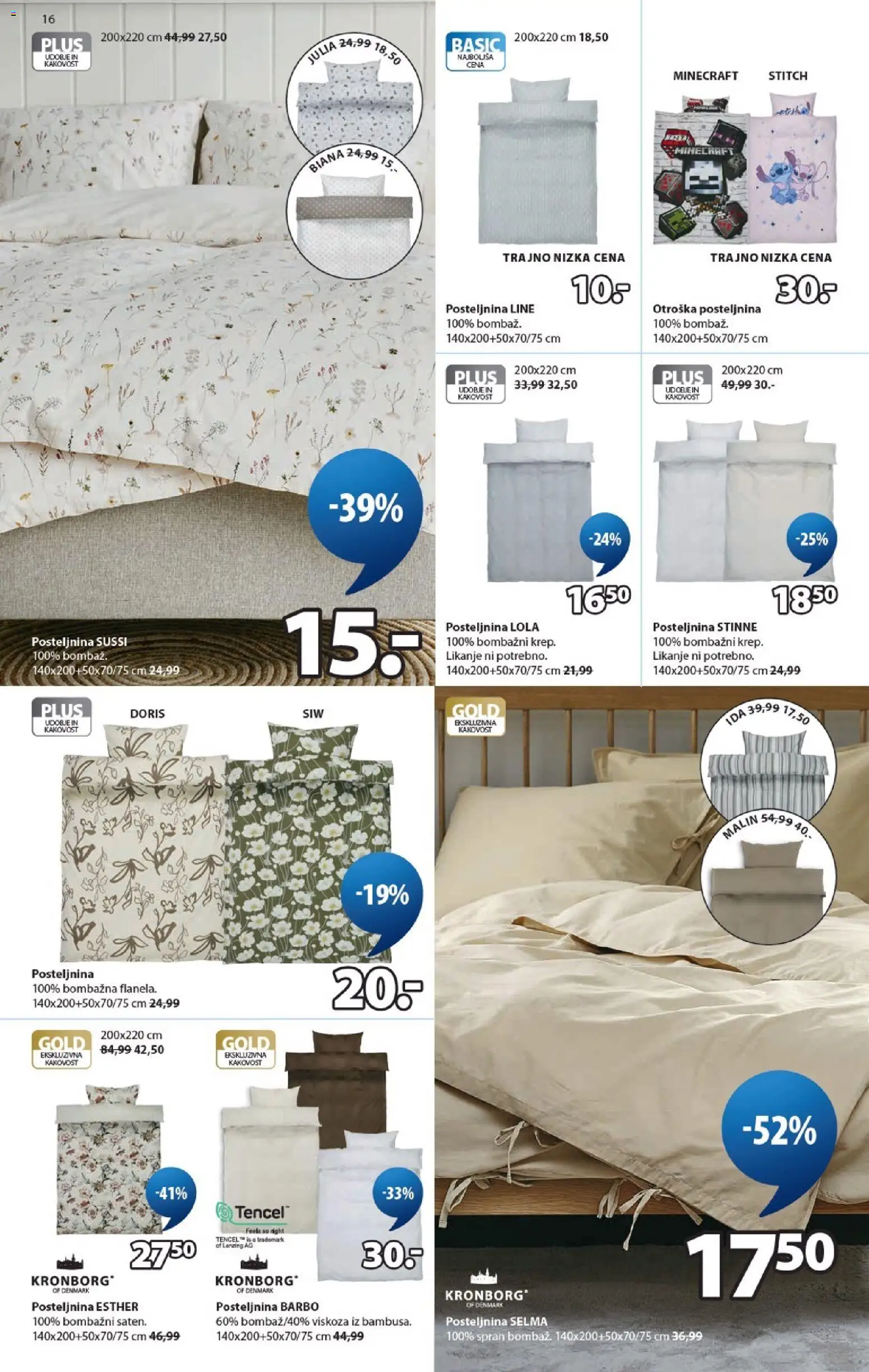 Novi JYSK katalog ponudbe – veljaven od 09.09.2026 | Stran: 16 | Izdelki: Otroška posteljnina, Posteljnina