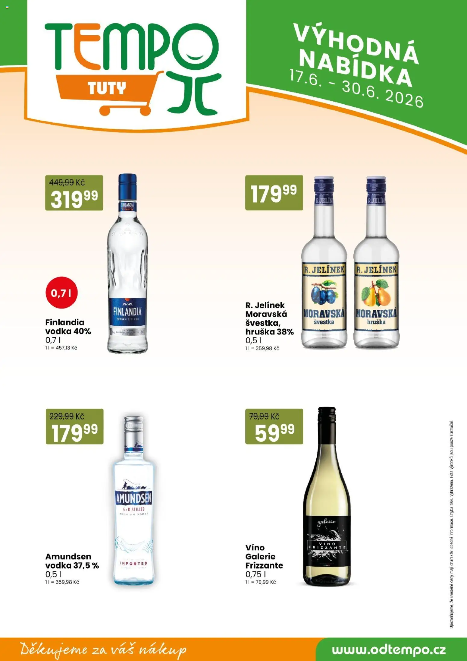 Tempo leták - Tuty od 17.06.2026 | Strana: 13 | Produkty: Víno, Frizzante, Vodka, Finlandia vodka