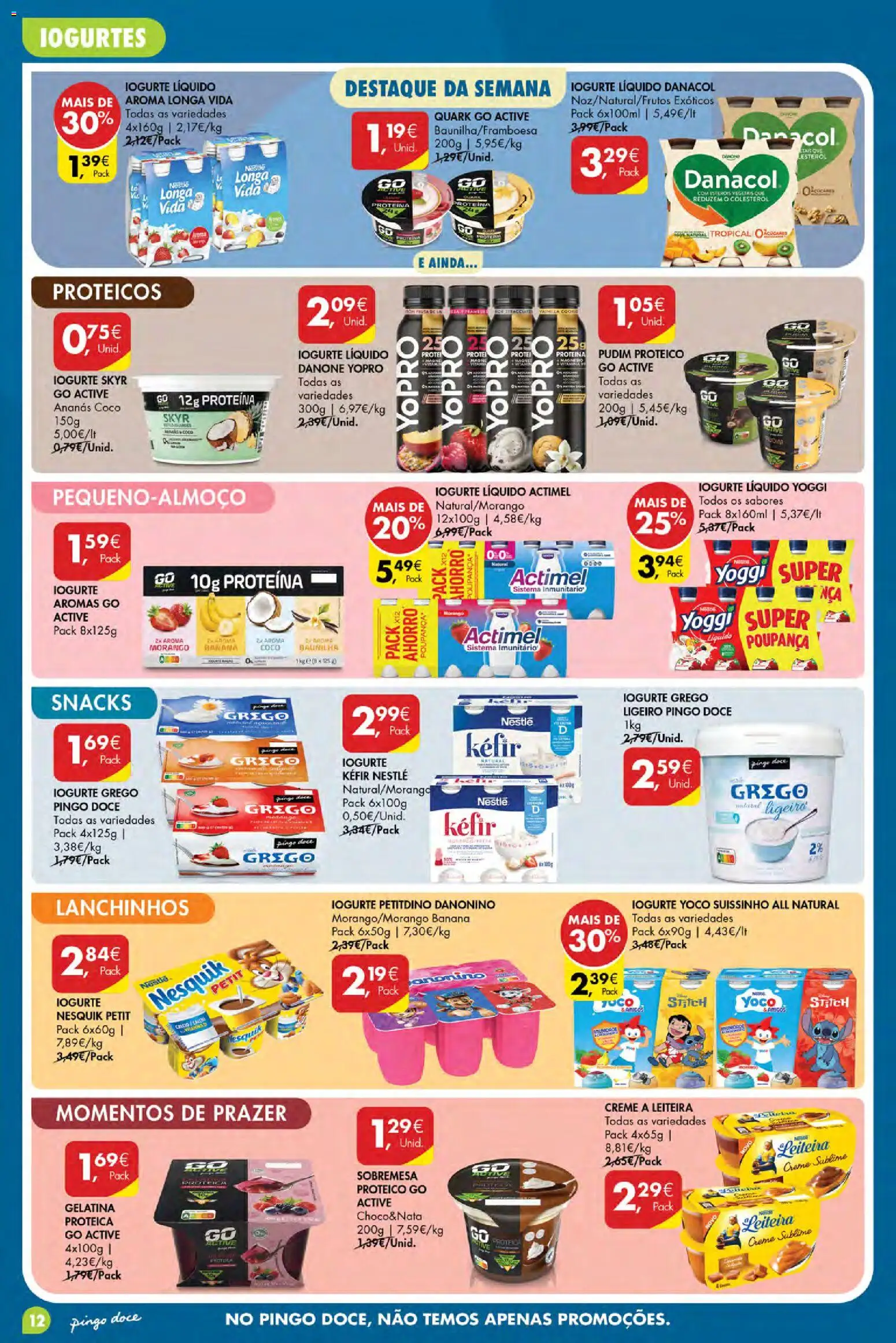 Pingo Doce folheto Poupe Esta Semana Açores │ válido de 15/10/2026 | Página: 12 | Produtos: Sobremesa, Pudim proteico, Iogurte, Creme
