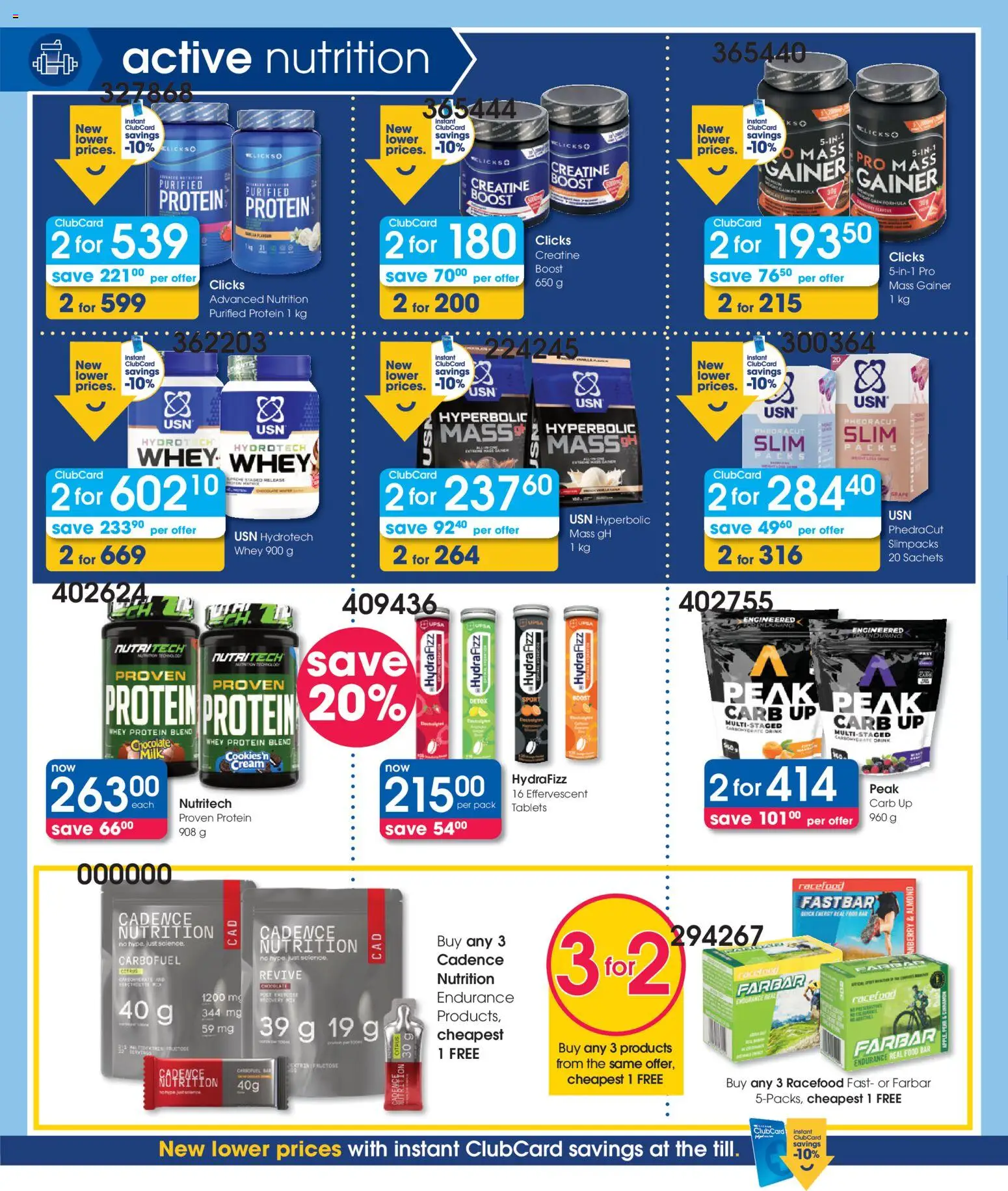 New Clicks catalogue – valid from 22/10/2026 | Page: 6 | Products: Protein, Milk, Chocolate, Cream