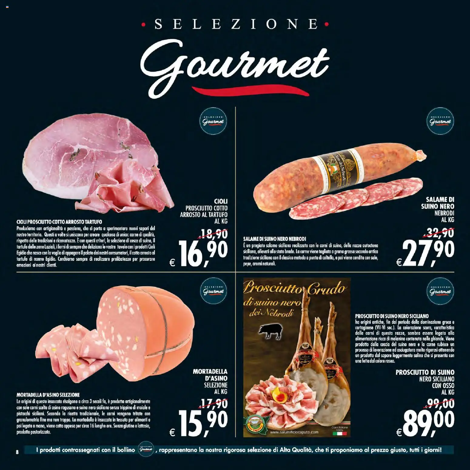 Volantino Decò del 30/06/2026 | Pagina: 8 | Prodotti: Suino, Prosciutto, Mortadella, Pistacchi