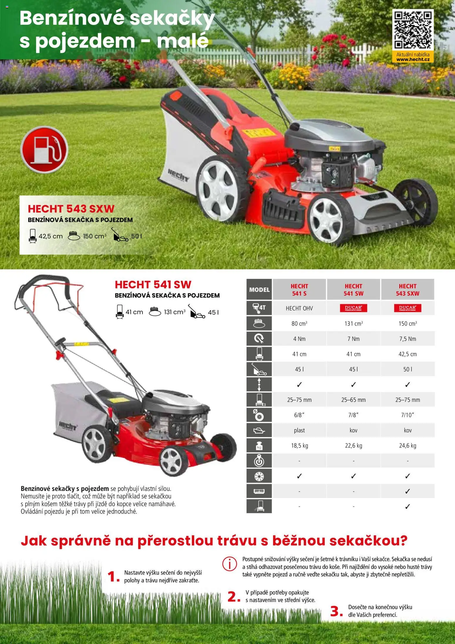 Hecht katalog - Jaro - léto 2026 od 19.02.2026 | Strana: 9 | Produkty: Hecht, Benzínové sekačky s pojezdem, Sekačka