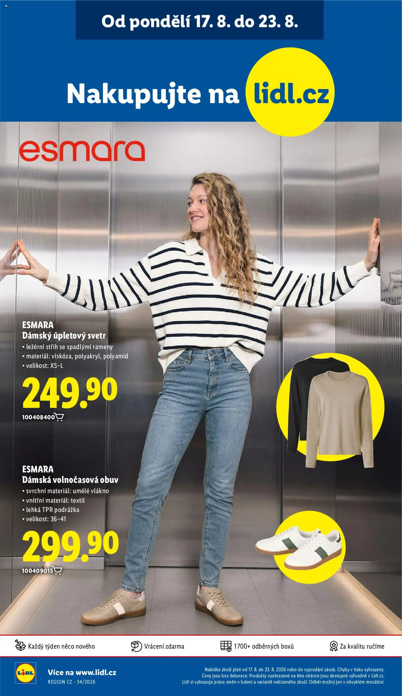 Lidl leták - Spotřební zboží od 17.08.2026 | Strana: 28 | Produkty: Svetr, Obuv