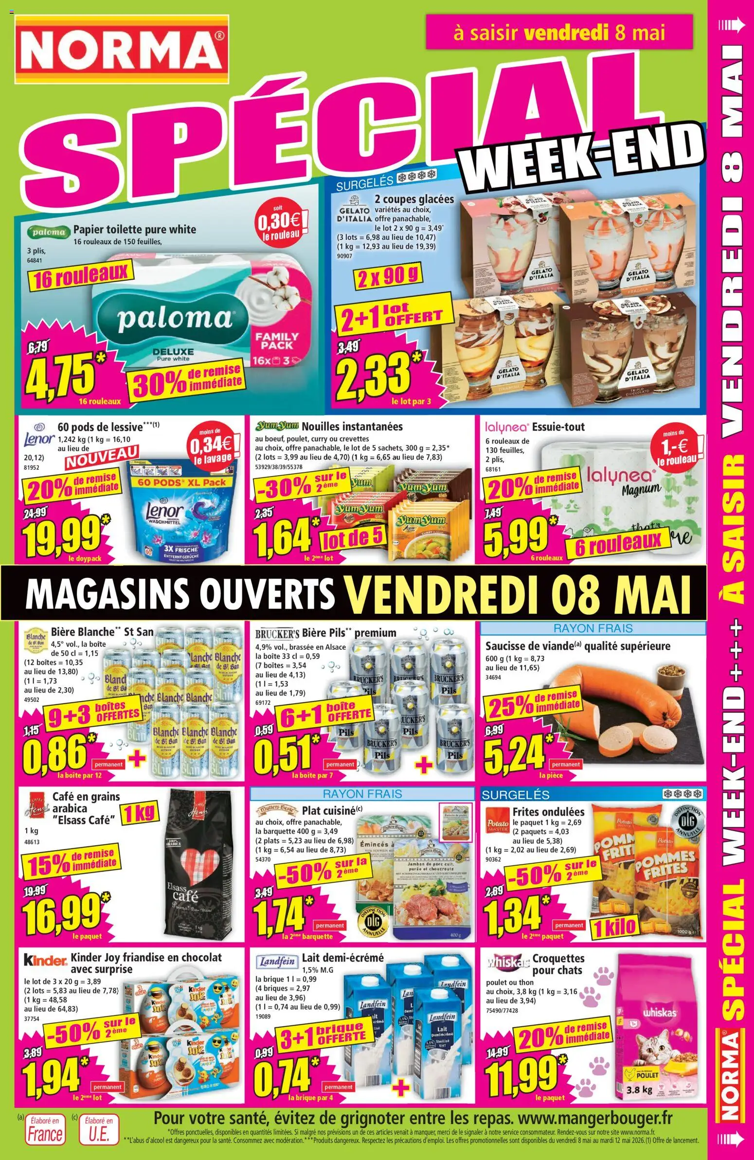 {H1} | Page: 11 | Produits: Crevettes, Lessive, Kinder Joy, Crème