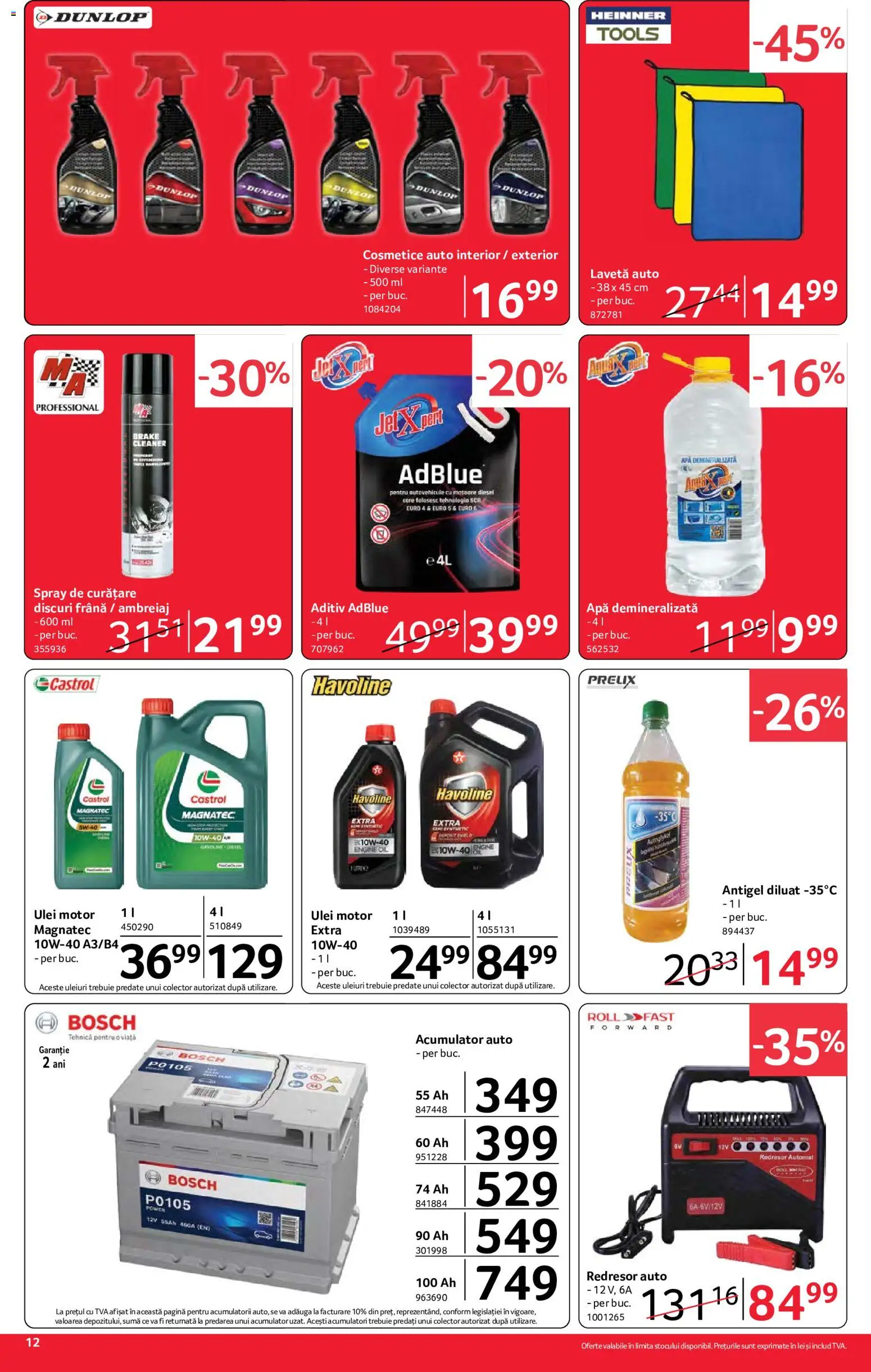 Noul catalog Selgros – valabil de la 18.09.2026 | Pagină: 12 | Produse: Ulei, Apă, Power