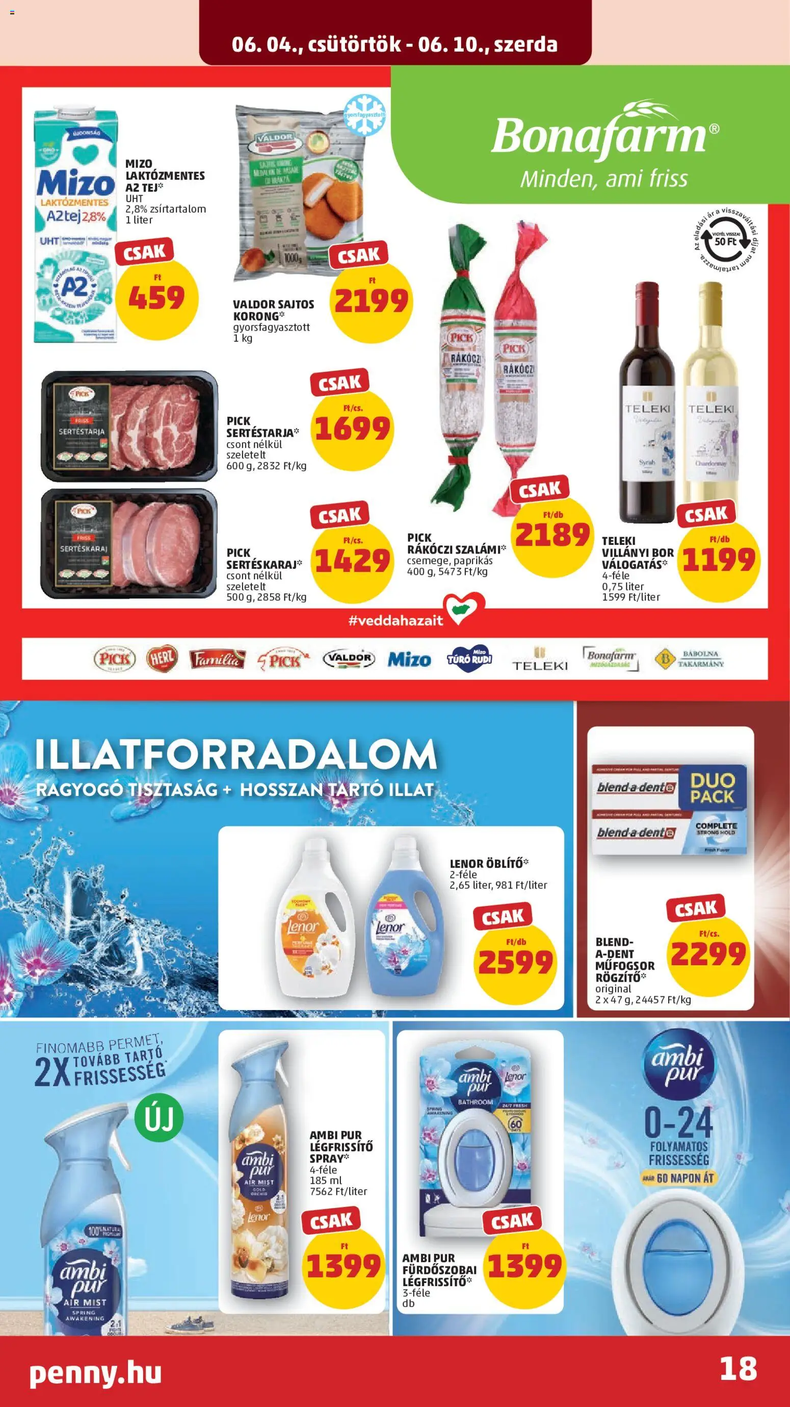 PENNY akciós ujság - amely érvényes a következő dátumtól: 04.06.2026 | Oldal: 22 | Termékek: Rákóczi szalámi, Pick, Túró rudi, Szalámi