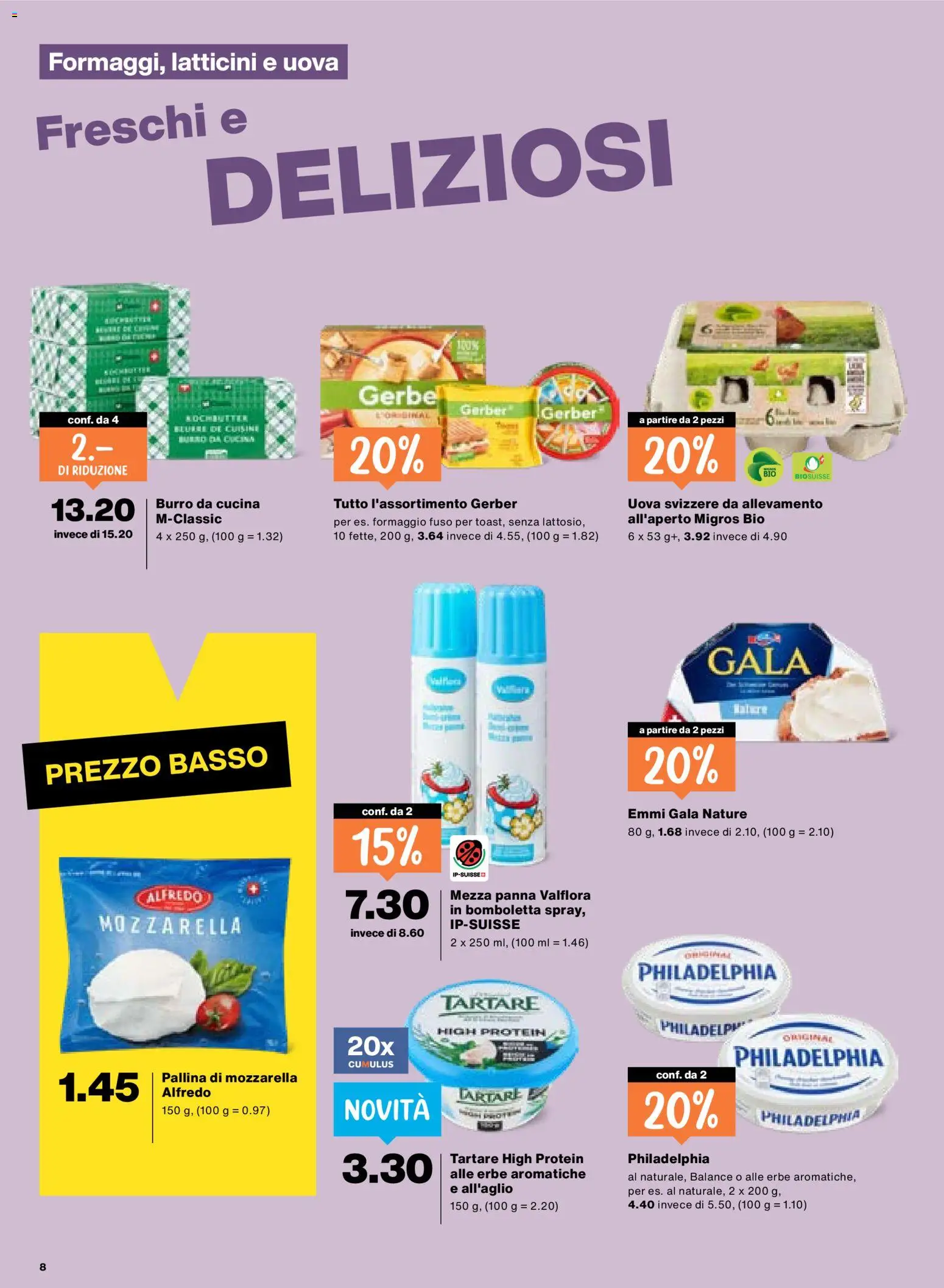 Migros aktionen IT – gültig ab 18.06.2026 | Seite: 8 | Produkte: Butter