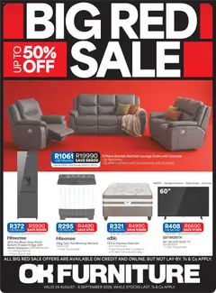 OK Furniture specials catalogue – valid from 24/08/2026