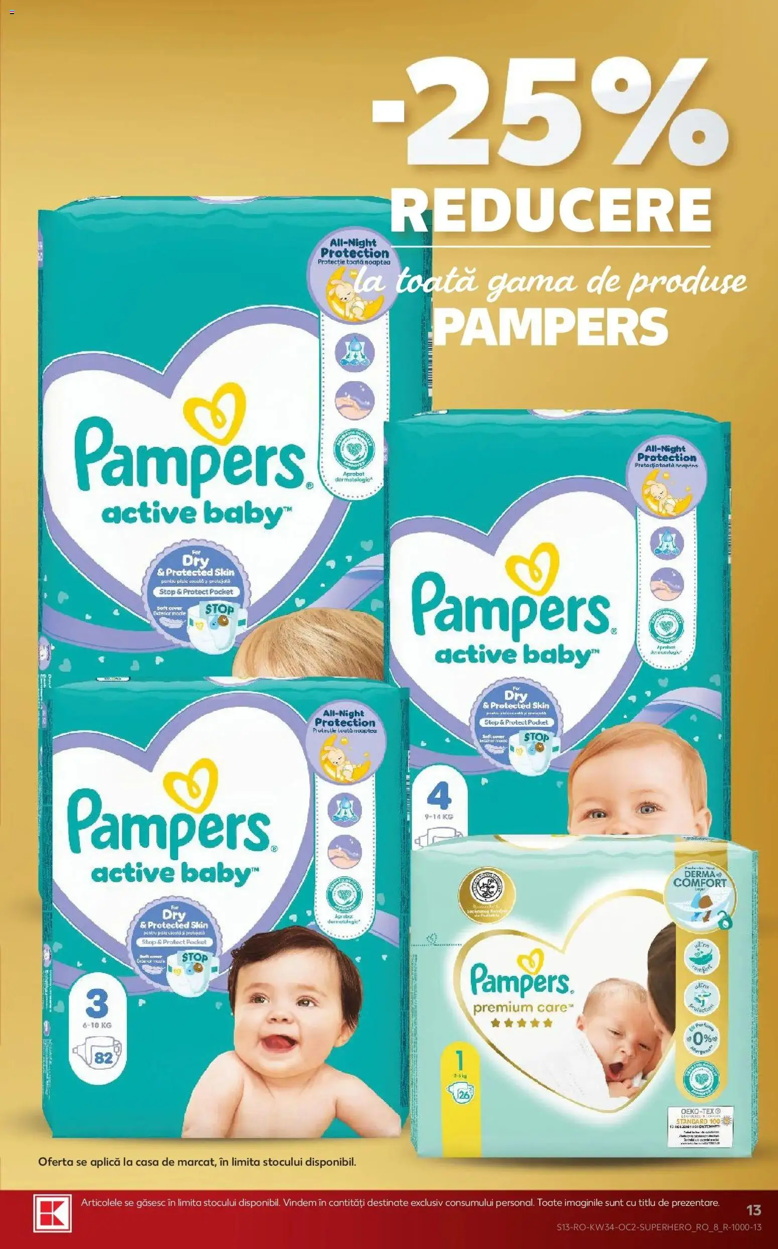 Kaufland Sfântu Gheorghe 19.08.2026 - Revista si Oferta | Pagină: 13 | Produse: Baby, Pampers, Aplică, Active