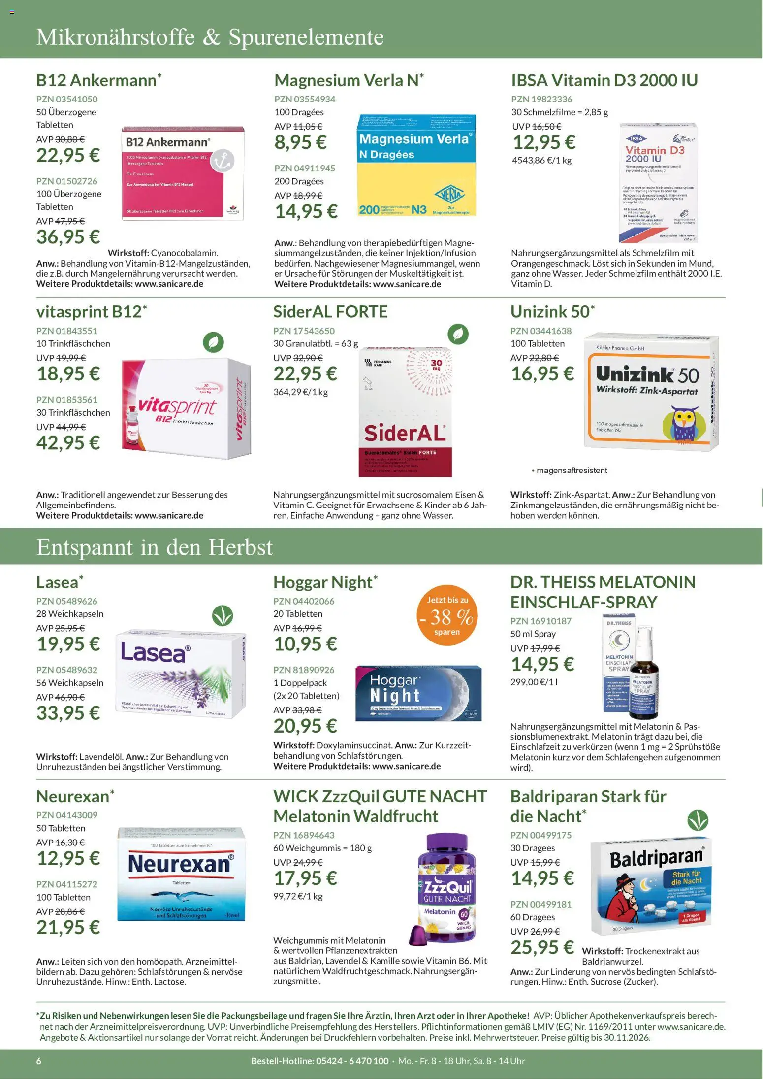 Sanicare Prospekt – gültig ab 23.09.2026 | Seite: 6 | Produkte: Lavendel, Uhr