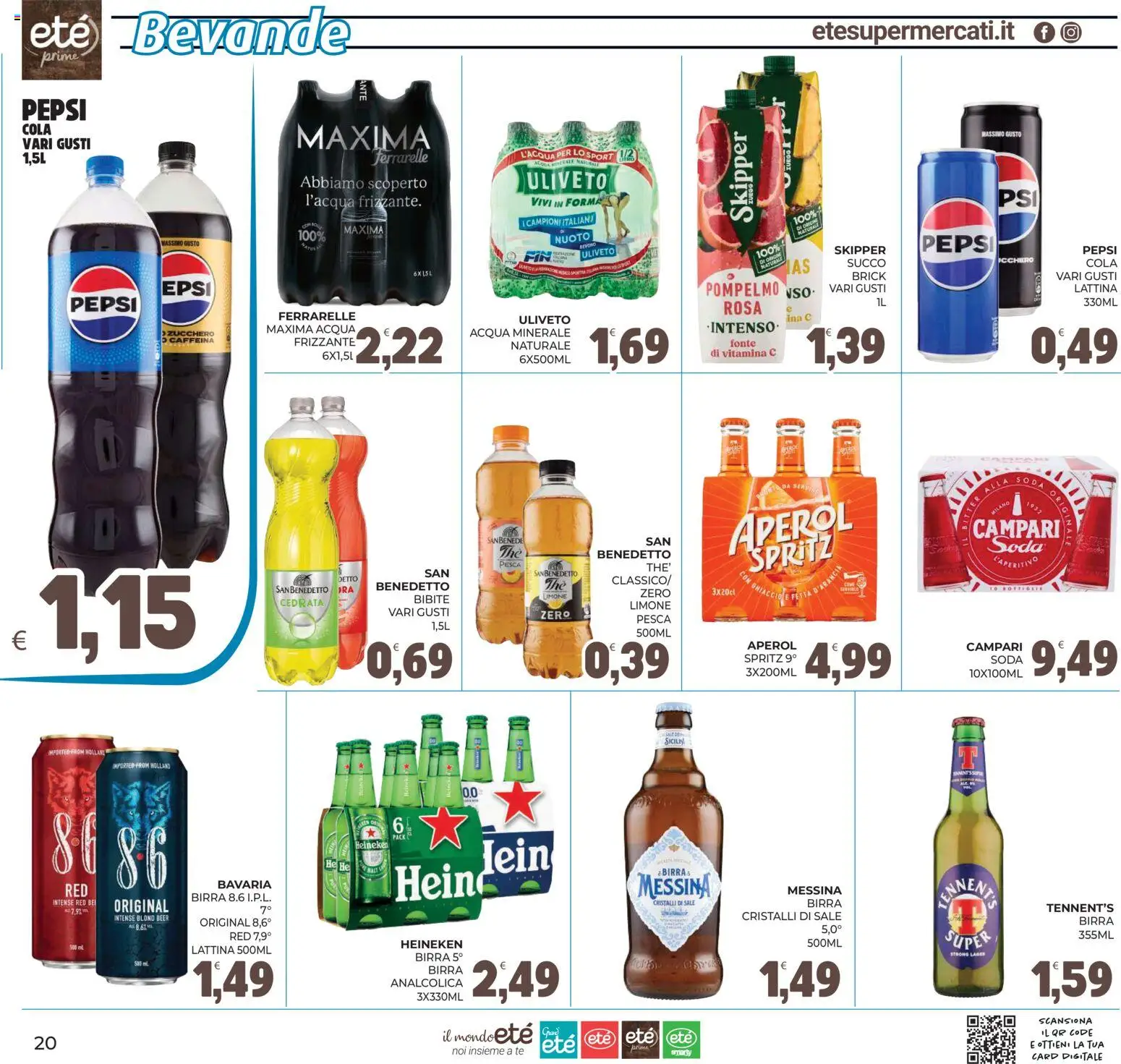 Volantino Eté del 22/09/2026 | Pagina: 20 | Prodotti: Tennent's, Succo, Birra, Zucchero