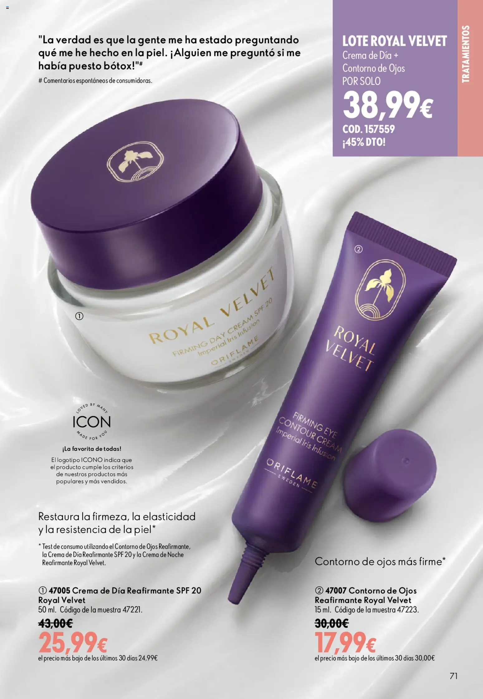 Oriflame - Catálogo Campaña 13 │ válido desde el 16/09/2026 | Página: 71 | Productos: Crema, Crema de día, Crema de noche