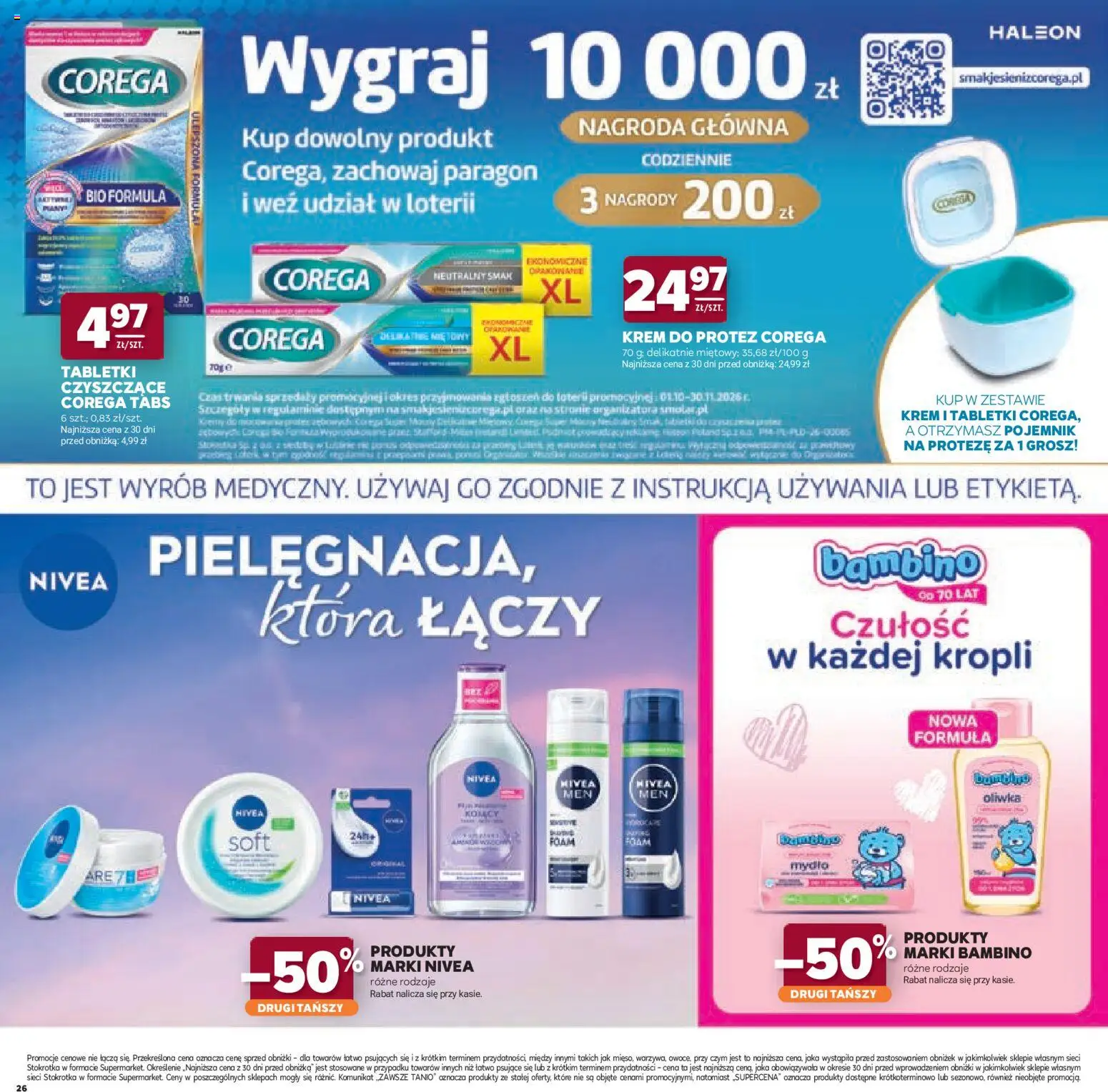 Stokrotka gazetka - Katalog Jesienne Inspiracje od 15.10.2026 | Strona: 26 | Produkty: Stokrotka, Mydło, Krem