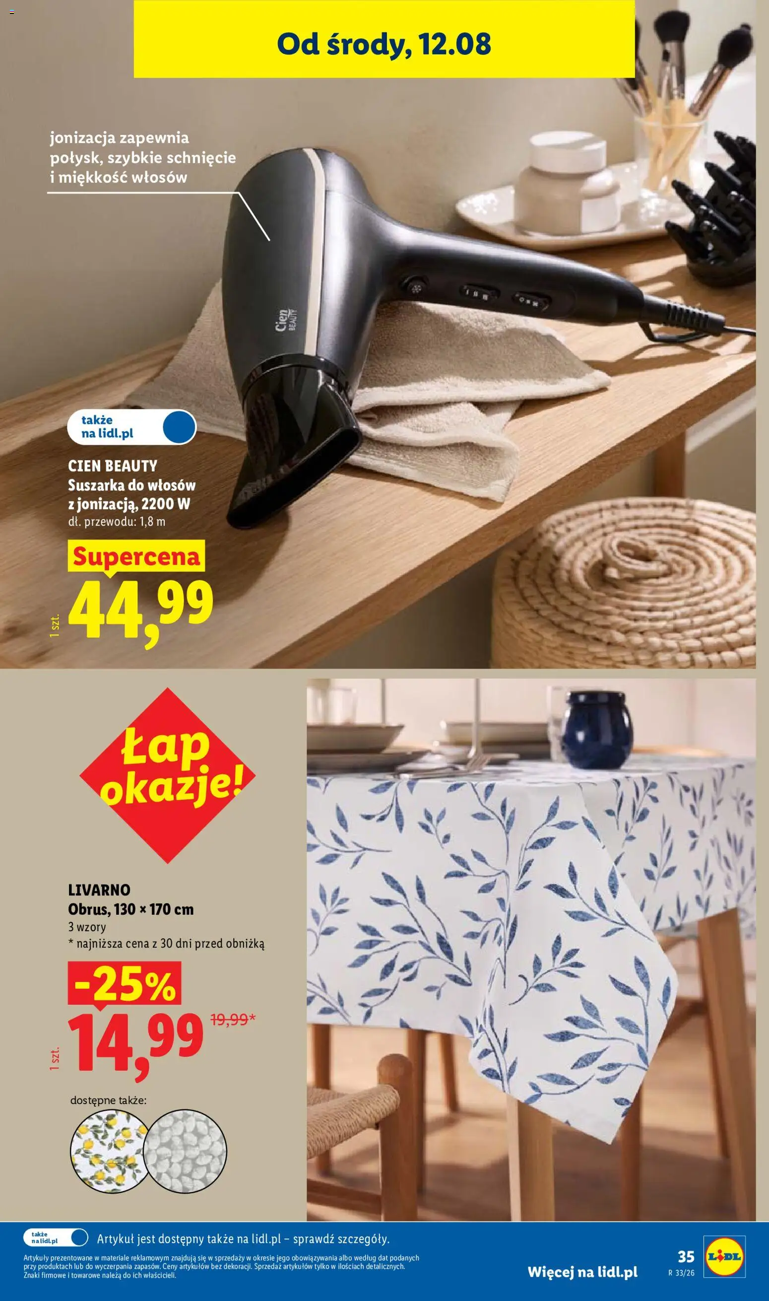 Lidl Polsko katalog od 10.08.2026 | Strana: 45 | Produkty: Cien