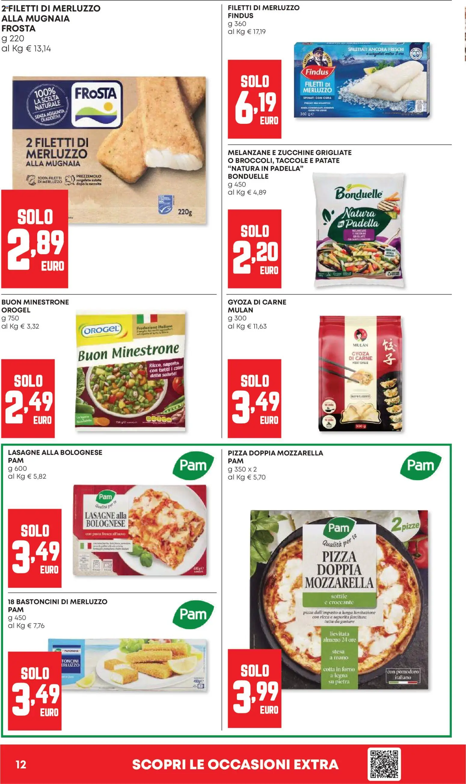 Volantino Panorama del 07.05.2026 | Pagina: 12 | Prodotti: Merluzzo, Pasta, Zucchine, Forno