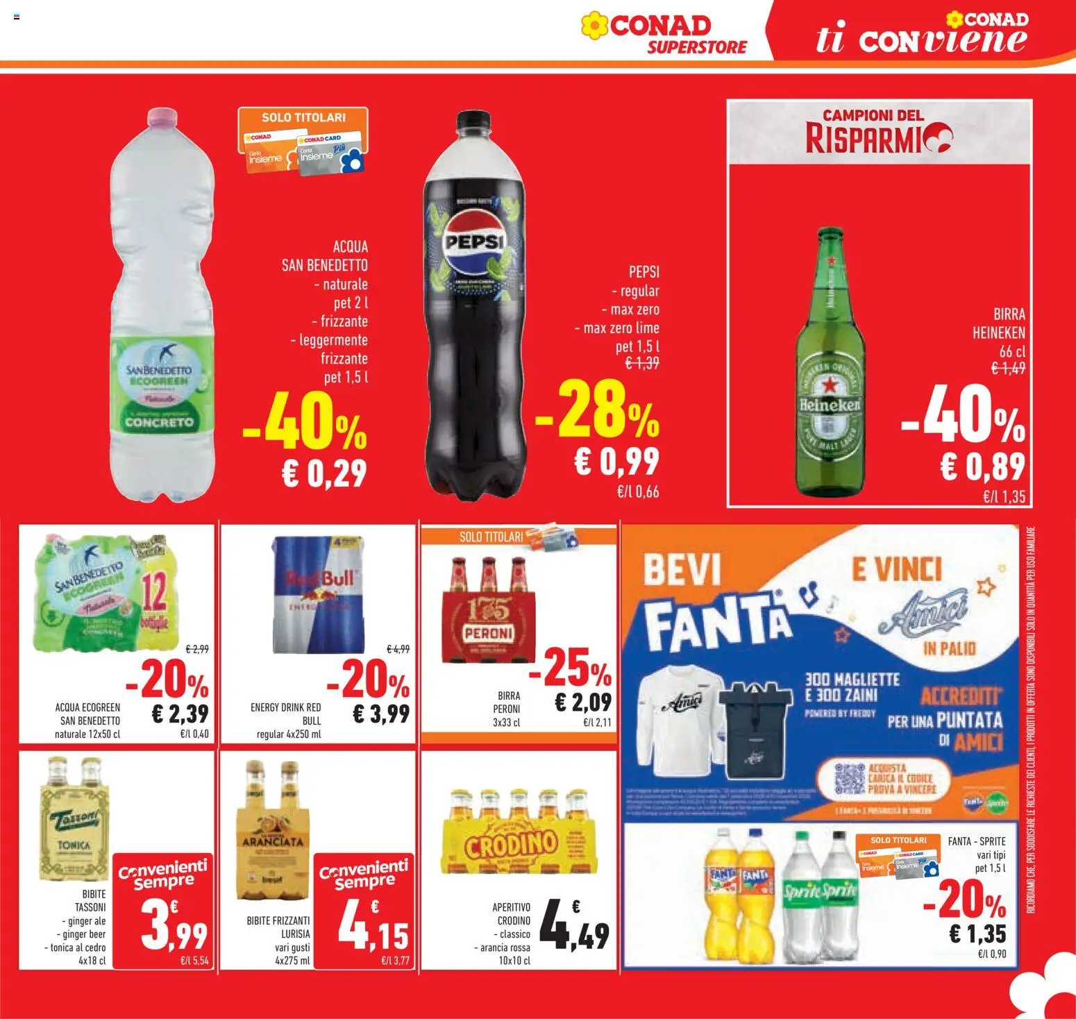 Volantino Conad del 09/09/2026 | Pagina: 13 | Prodotti: Lime, Heineken, Bottiglia, Sprite