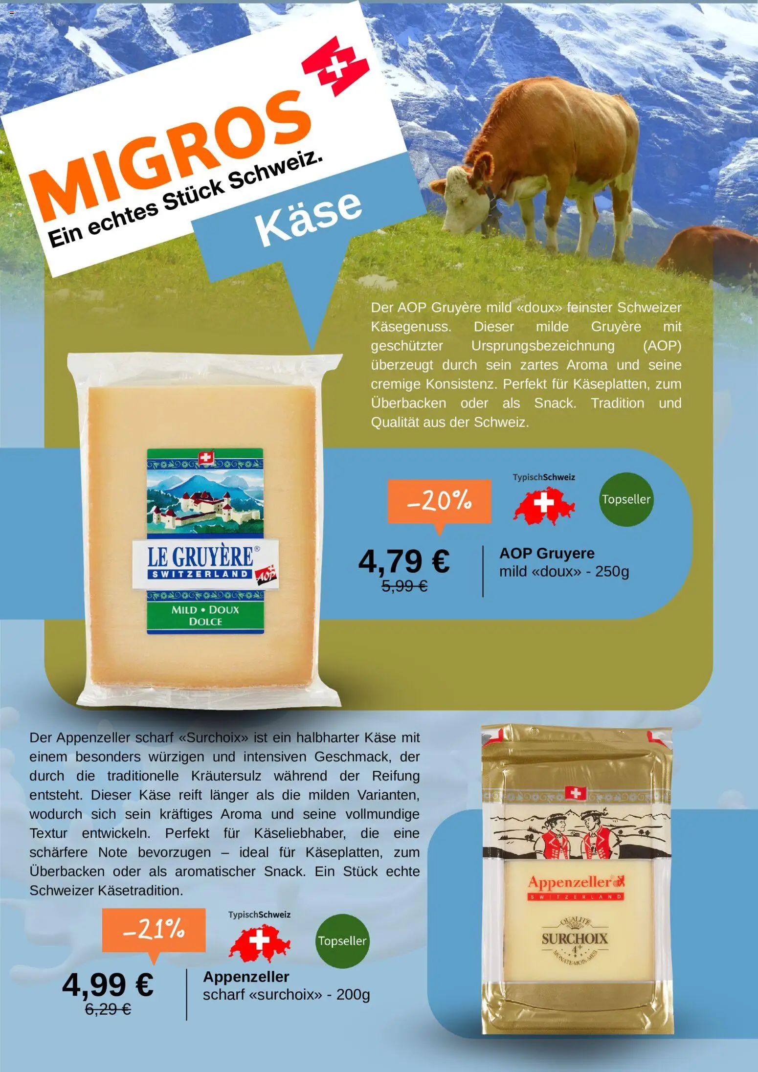 Migros Prospekt – gültig ab 30.06.2026 | Seite: 3 | Produkte: Käse