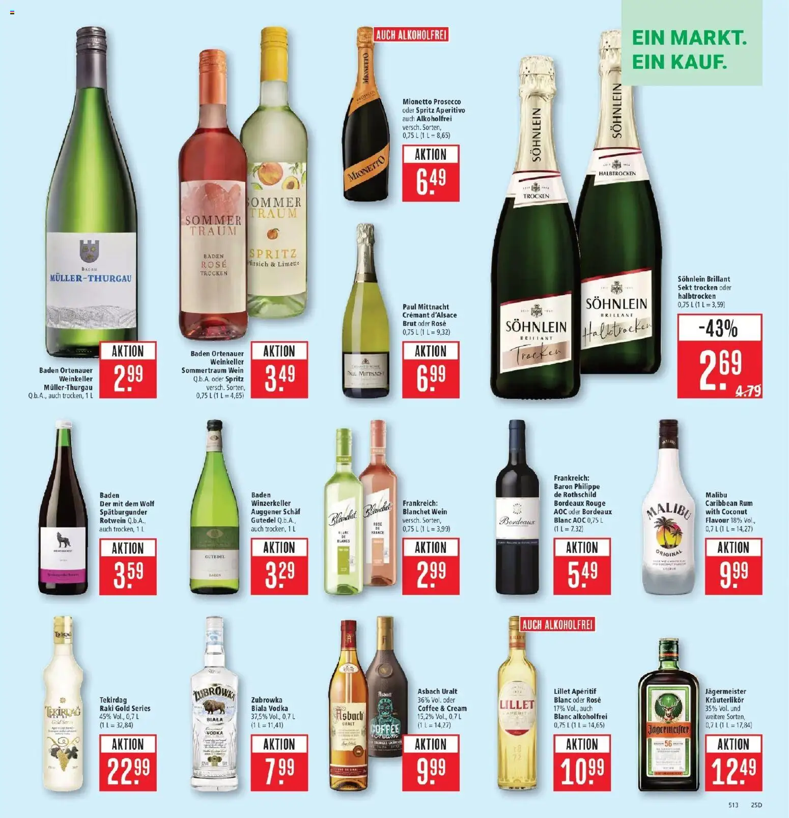 Marktkauf Prospekt Weil Am Rhein (ab 14.09.2026) » Angebote online | Seite: 29 | Produkte: Rouge, Jägermeister, Vodka, Asbach
