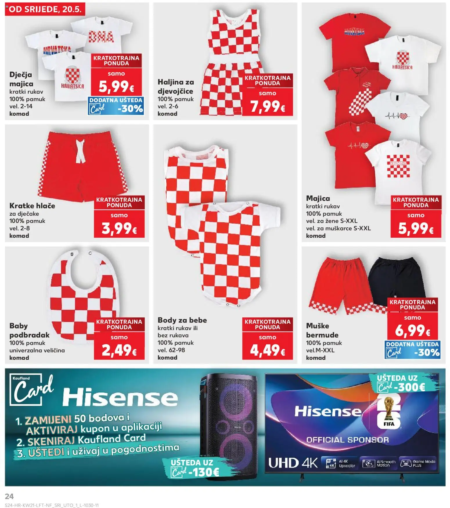 Kaufland katalog | vrijedi od 20.05.2026 | Stranica: 24 | Proizvodi: Majica, Hlače, Kratke hlače, Haljina