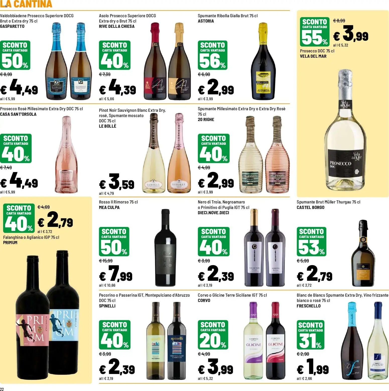 Volantino Iper del 12.06.2026 | Pagina: 22 | Prodotti: Prosecco, Vino, Spumante, Pecorino
