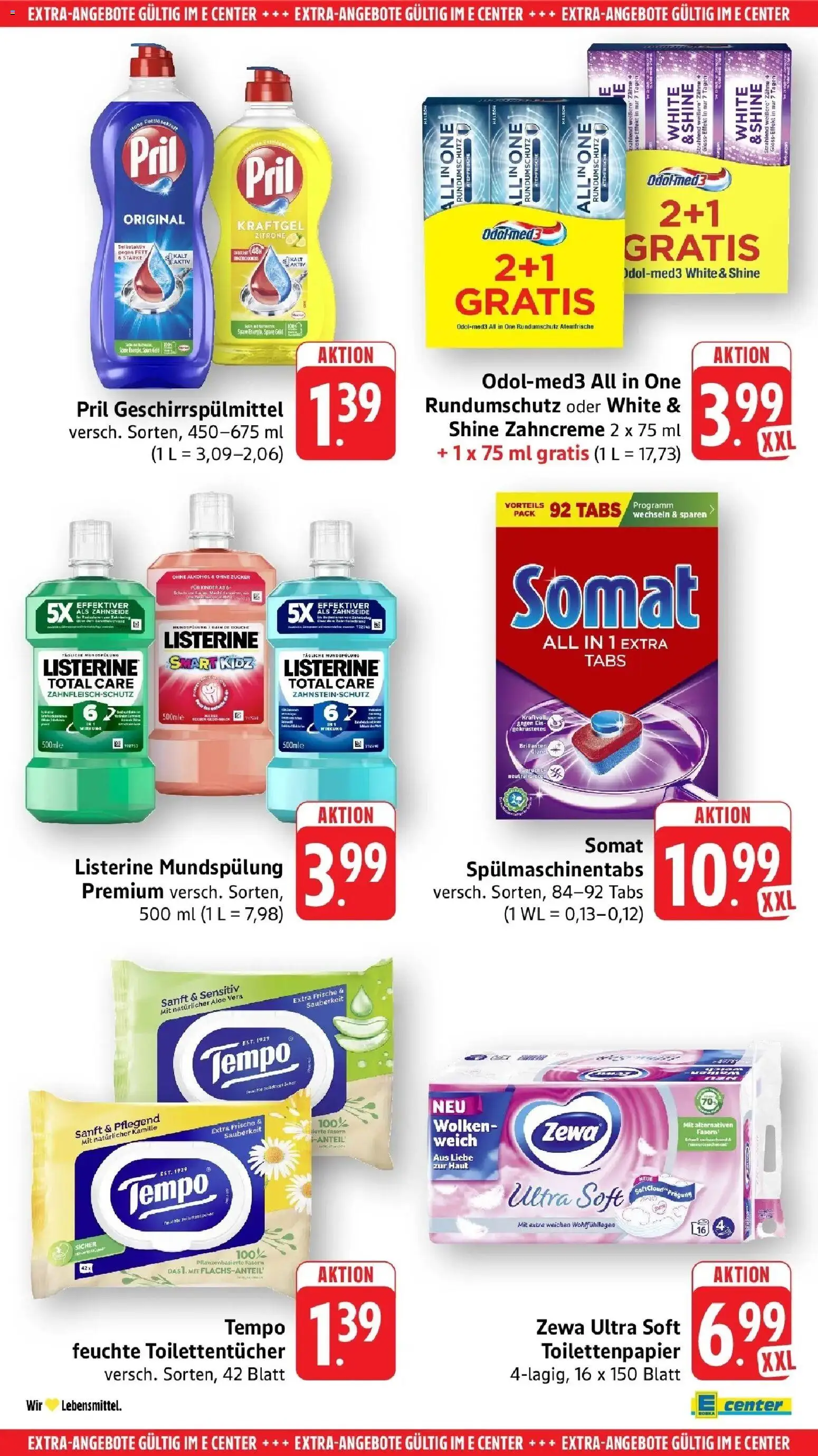 E center Prospekt Horb Am Neckar	 (ab 04.05.2026) zum Blättern | Seite: 65 | Produkte: Box, Zewa, Zitrone, Toilettenpapier