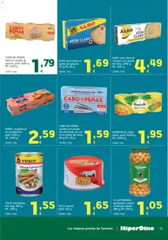 Vista previa HiperDino folleto válido desde el 08/07/2026 | Página: 19 | Productos: Sardinillas, Aceite, Peso, Atún claro