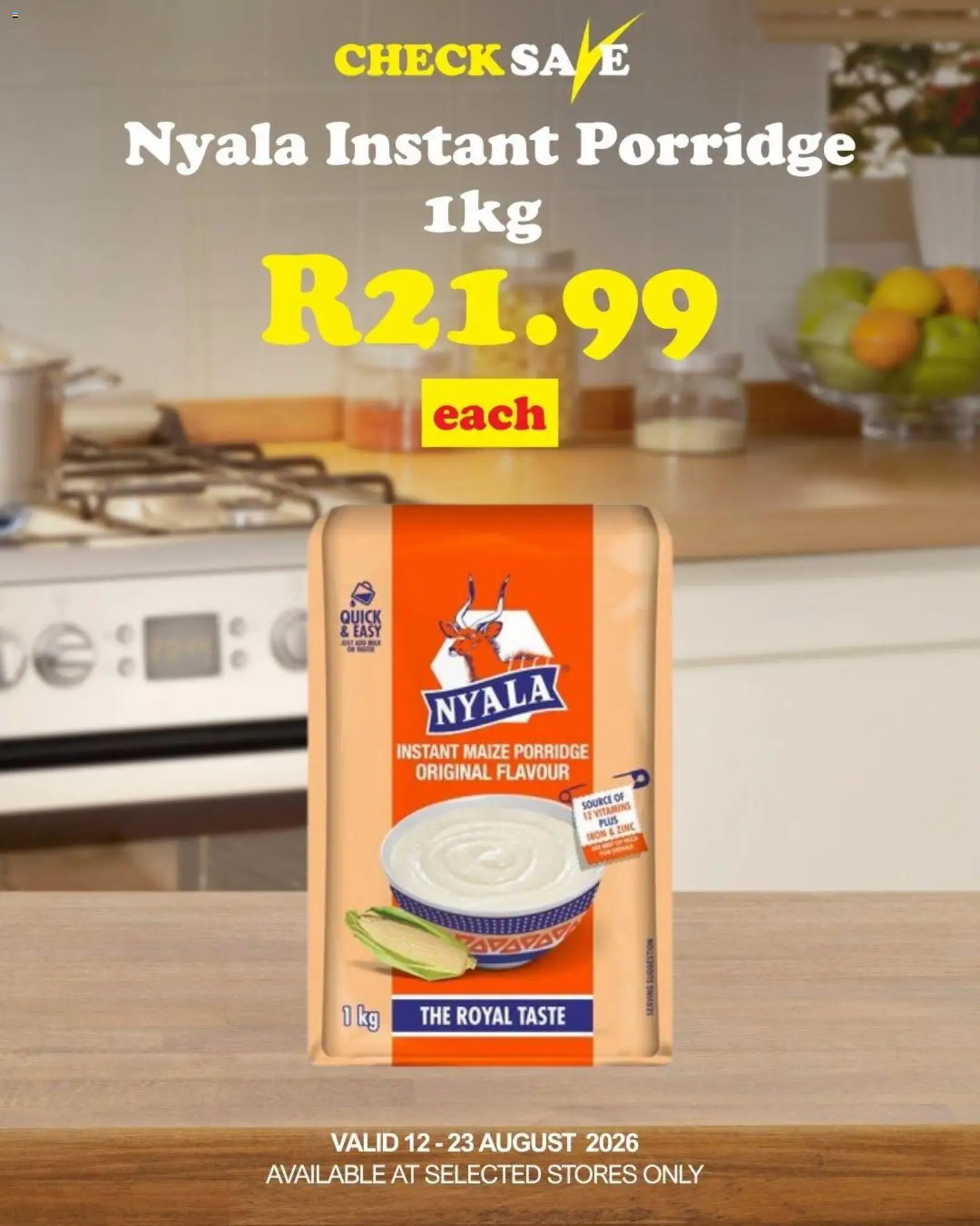New Check Save catalogue – valid from 12/08/2026 | Page: 5 | Products: Iron, Vitamins, Porridge