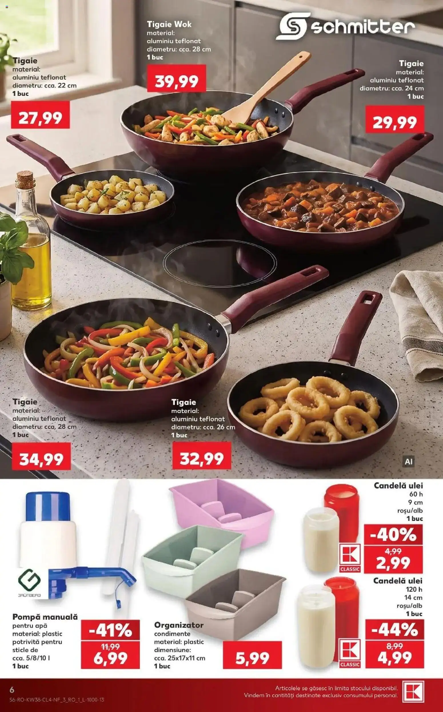 Kaufland Codlea 16.09.2026 - Revista si Oferta | Pagină: 6 | Produse: Ulei, Organizator, Condimente, Apă