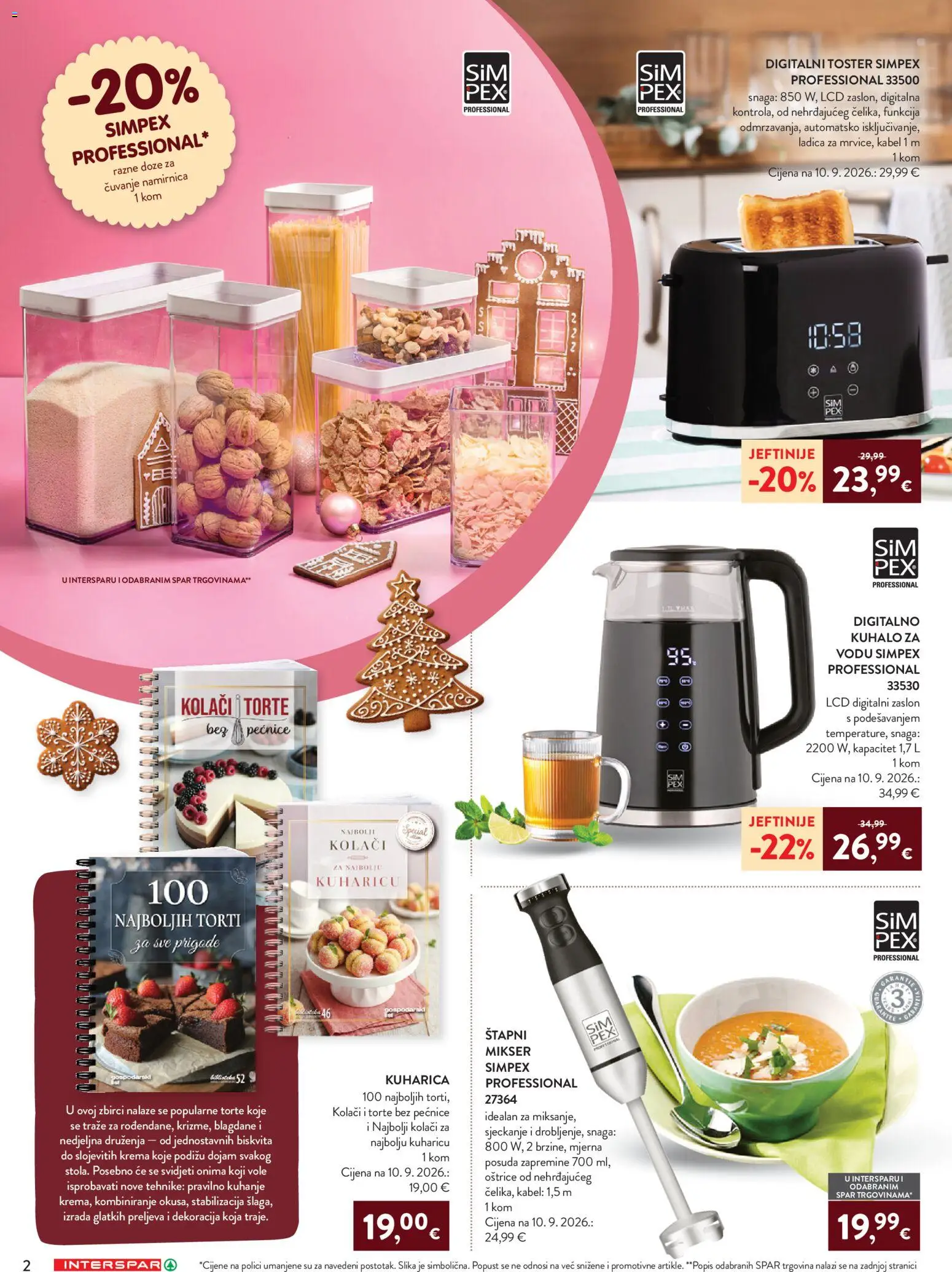 Interspar katalog | vrijedi od 07.10.2026 | Stranica: 2 | Proizvodi: Mikser, Štapni mikser, Krema, Kabel