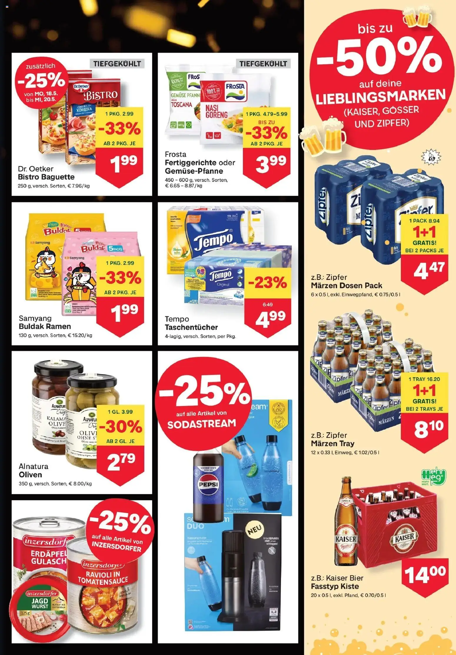 MPREIS Steyr gültig ab 12.05.2026 | Seite: 7 | Produkte: Gemüse, Jääkaappipakastin, Szeder, Bier