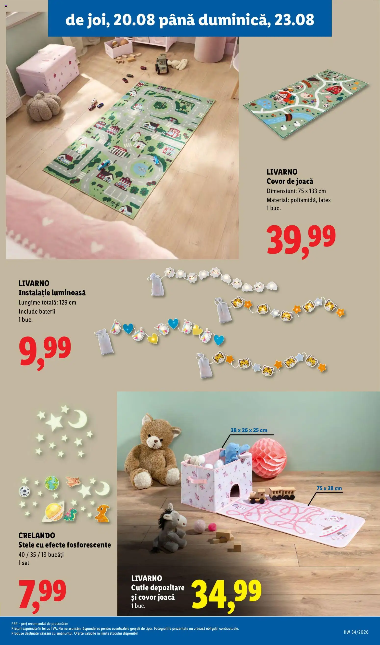 Noul catalog Lidl – valabil de la 17.08.2026 | Pagină: 85 | Produse: Cutie, Covor, Baterii, Depozitare