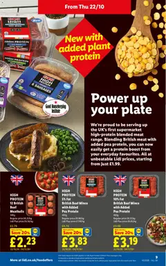 Preview of Weekly offers Lidl England valid from 22/10/2026 | Page: 11 | Products: Pork, Beef, Meat, Protein