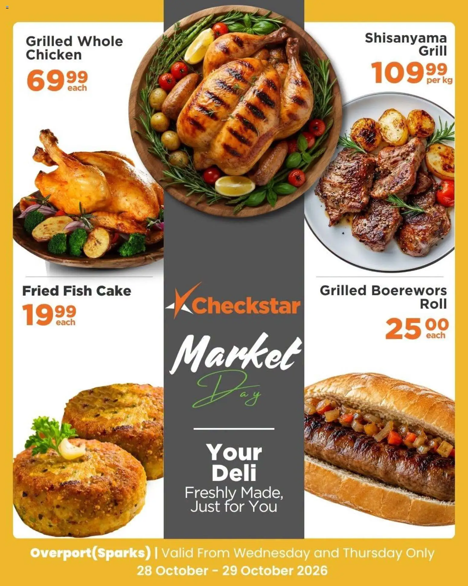 New Check Star catalogue – valid from 28/10/2026 | Page: 4 | Products: Grill, Boerewors, Chicken, Fish