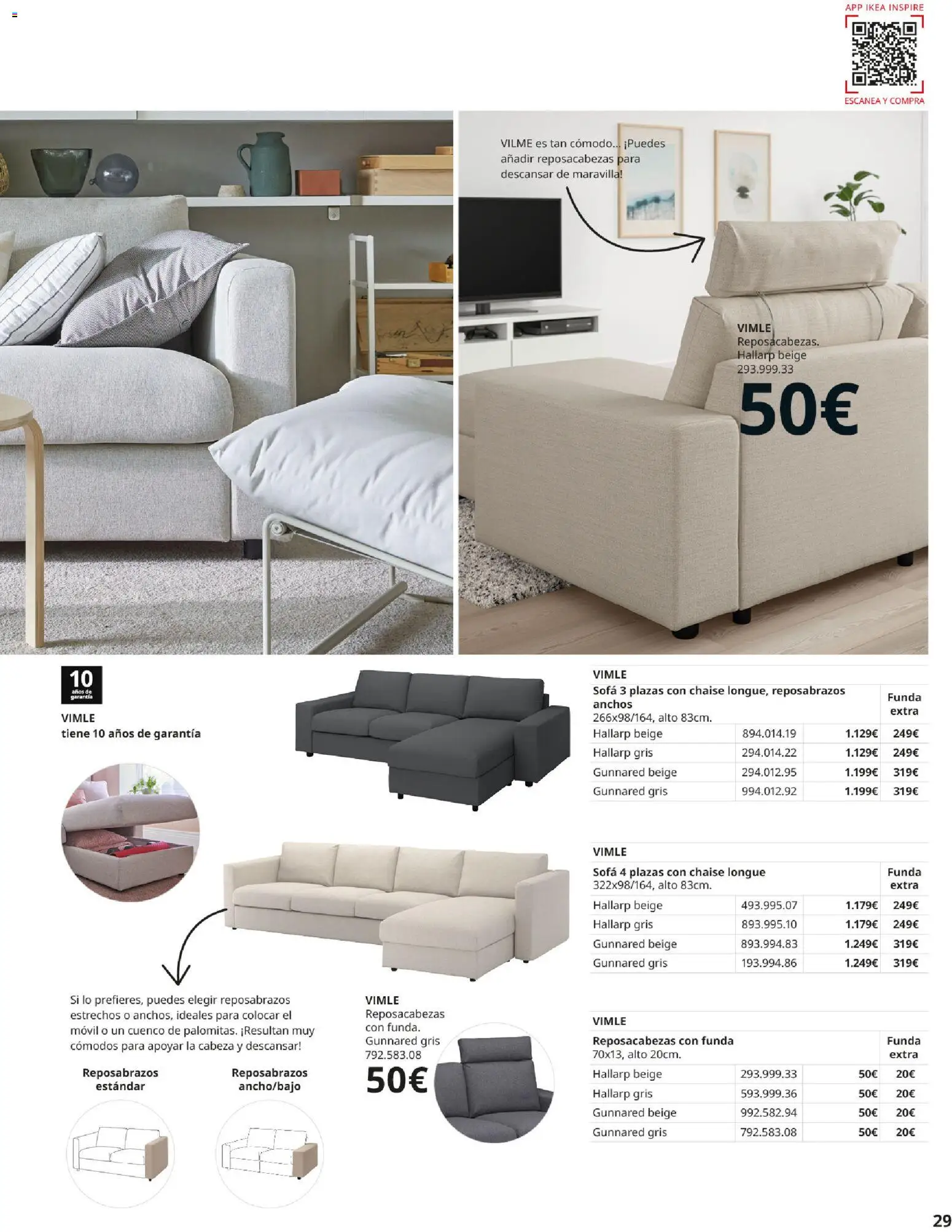 Catálogo IKEA Sofás │ válido desde el 07.05.2026 | Página: 29 | Productos: Funda, Sofá