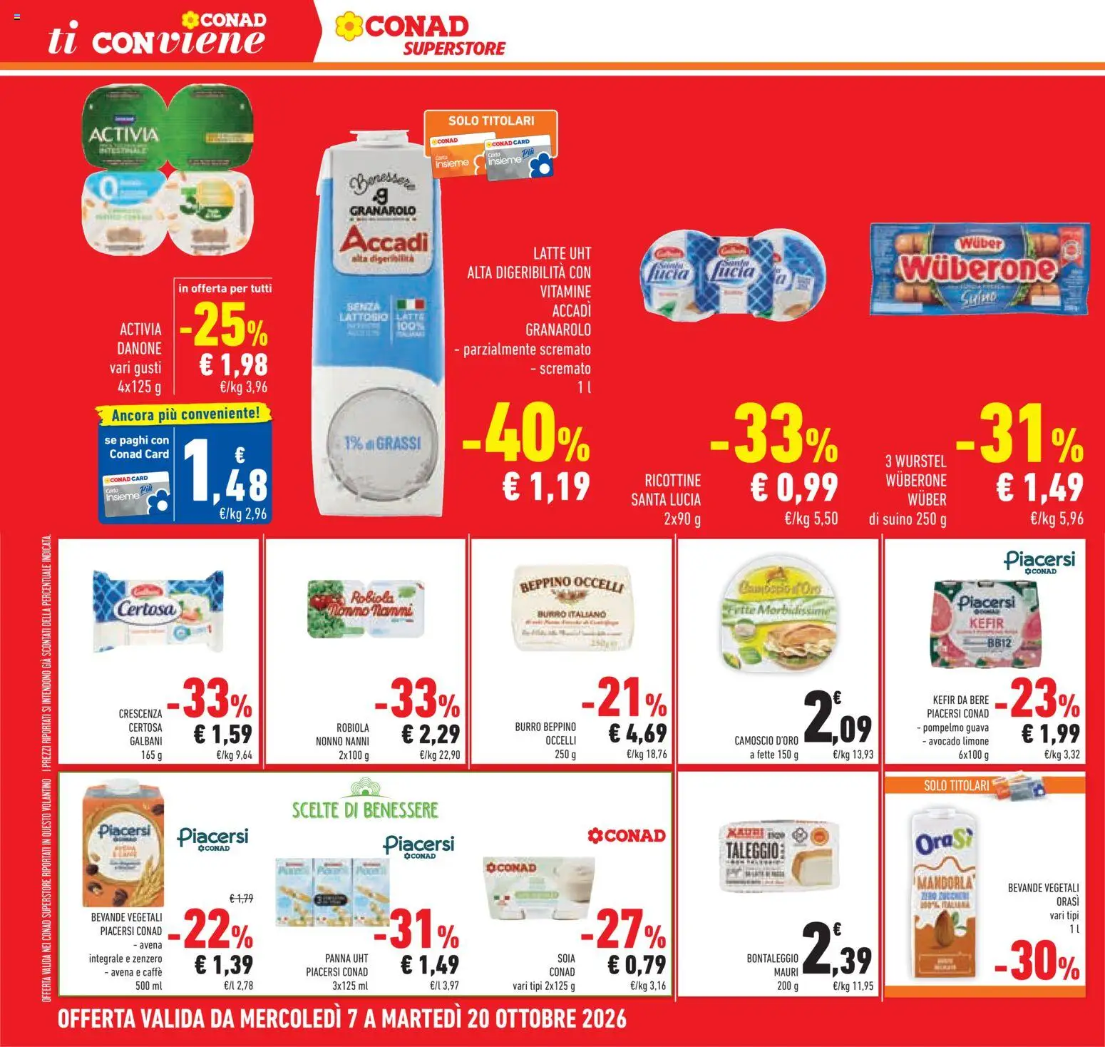 Volantino Conad del 07/10/2026 | Pagina: 30