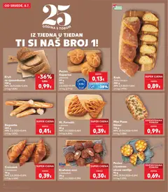 Pecivo Kajzerica, Pecivo Kajzerica pšenično 60 g - Pregled kataloga iz trgovine Kaufland, vrijedi od 08.07.2026 | Stranica: 6