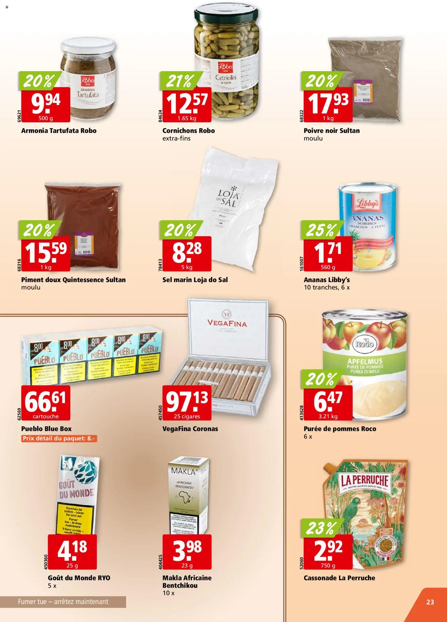 Aligro aktionen Chavannes, Matran, Genève, Sion – gültig ab 28.09.2026 | Seite: 23 | Produkte: Box, Ananas