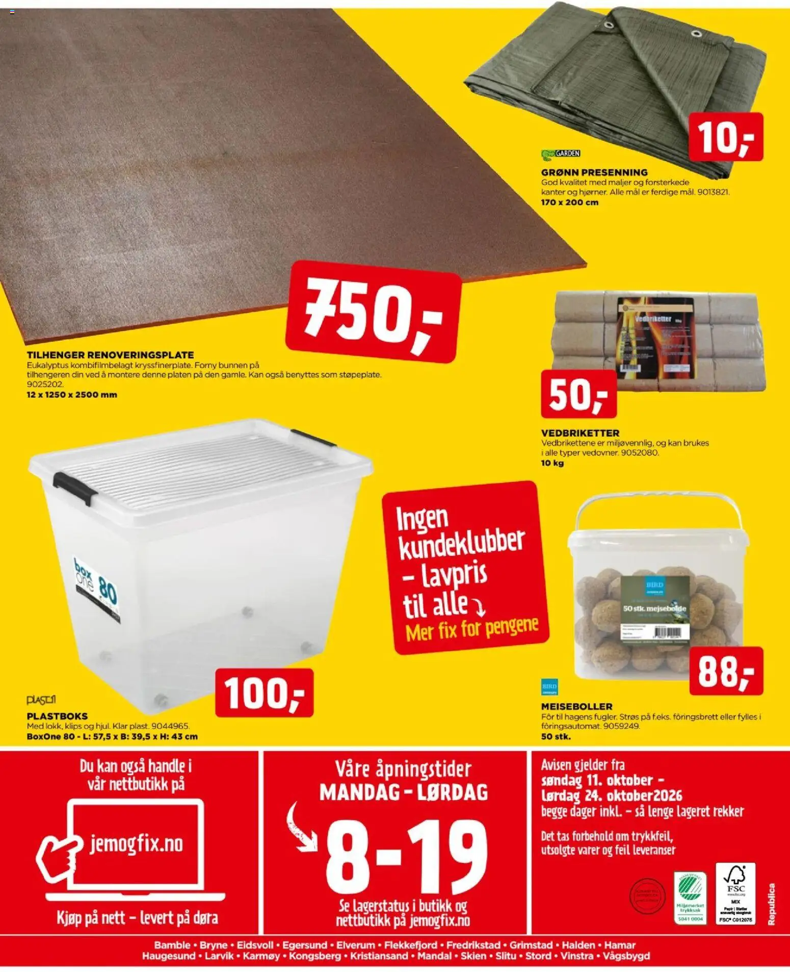 {H1} | Side: 24 | Produkter: Ved, Meiseboller, Tilhenger