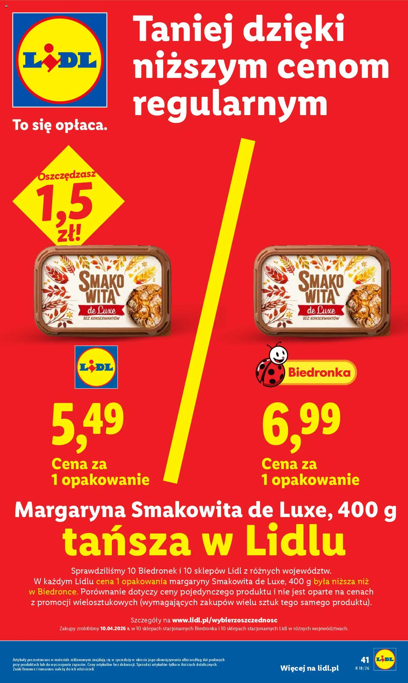 Lidl gazetka od 29.04.2026 | Strona: 41 | Produkty: Margaryna