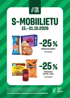 S-market-mainoslehti voimassa 15/10/2026 alkaen